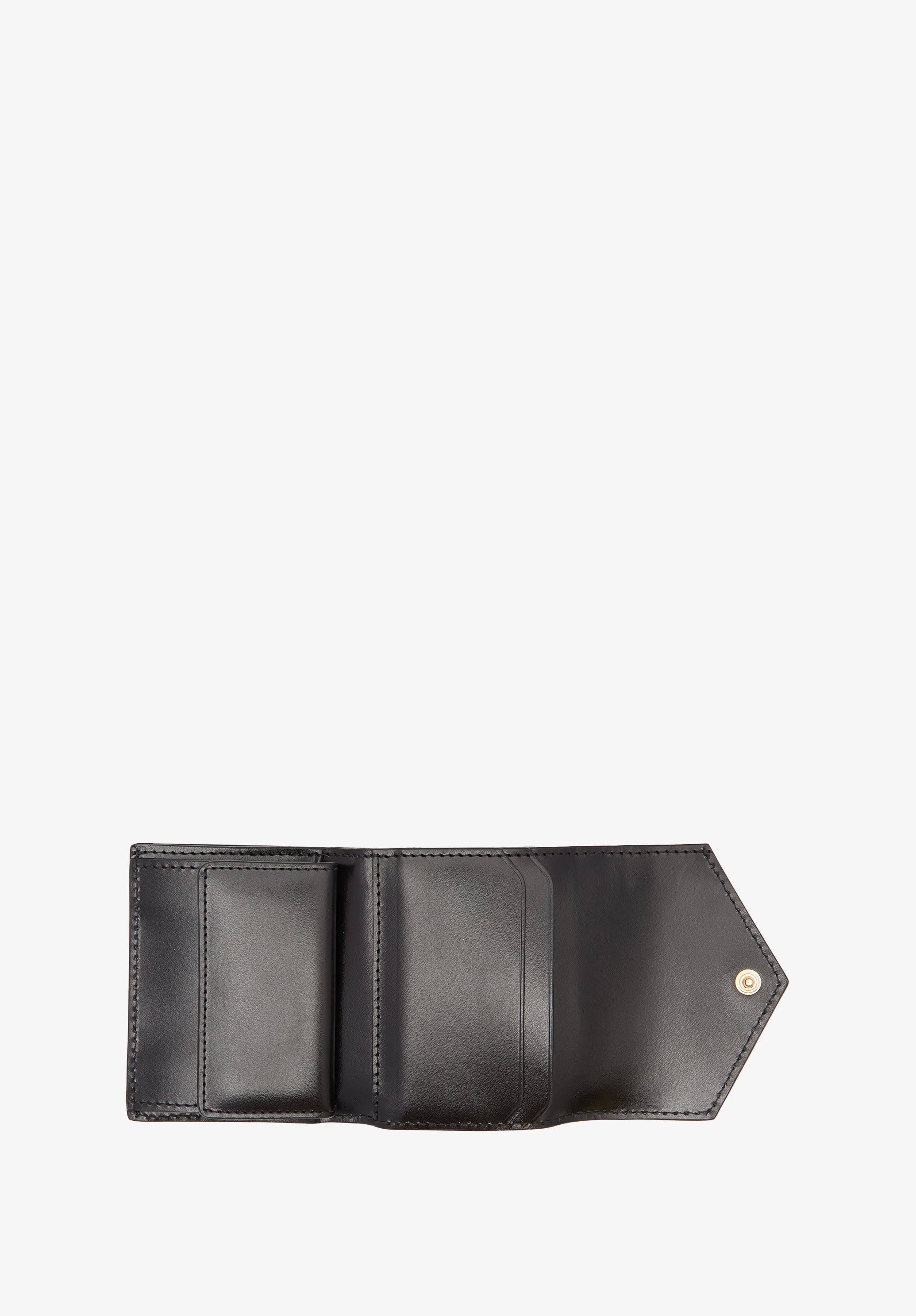 A.P.C. Enveloppe Portemonnaie Leder TU Druckknopf