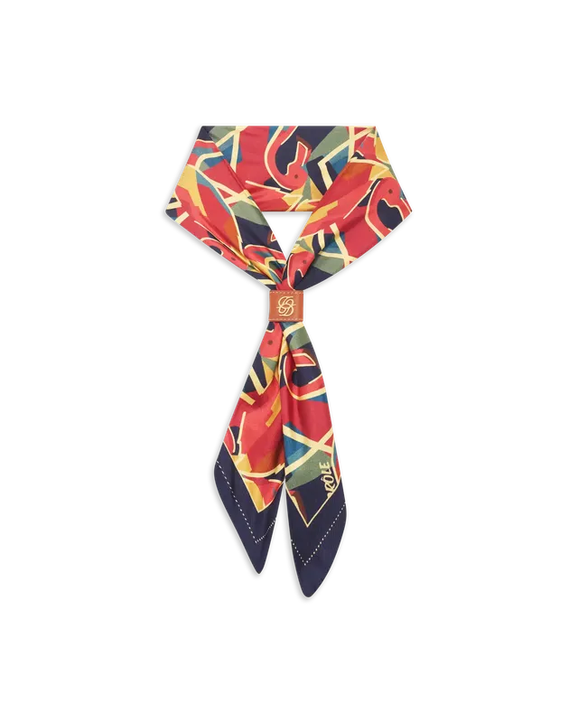 Drôle De Monsieur Flamingo Bandana Seidentuch multicolor