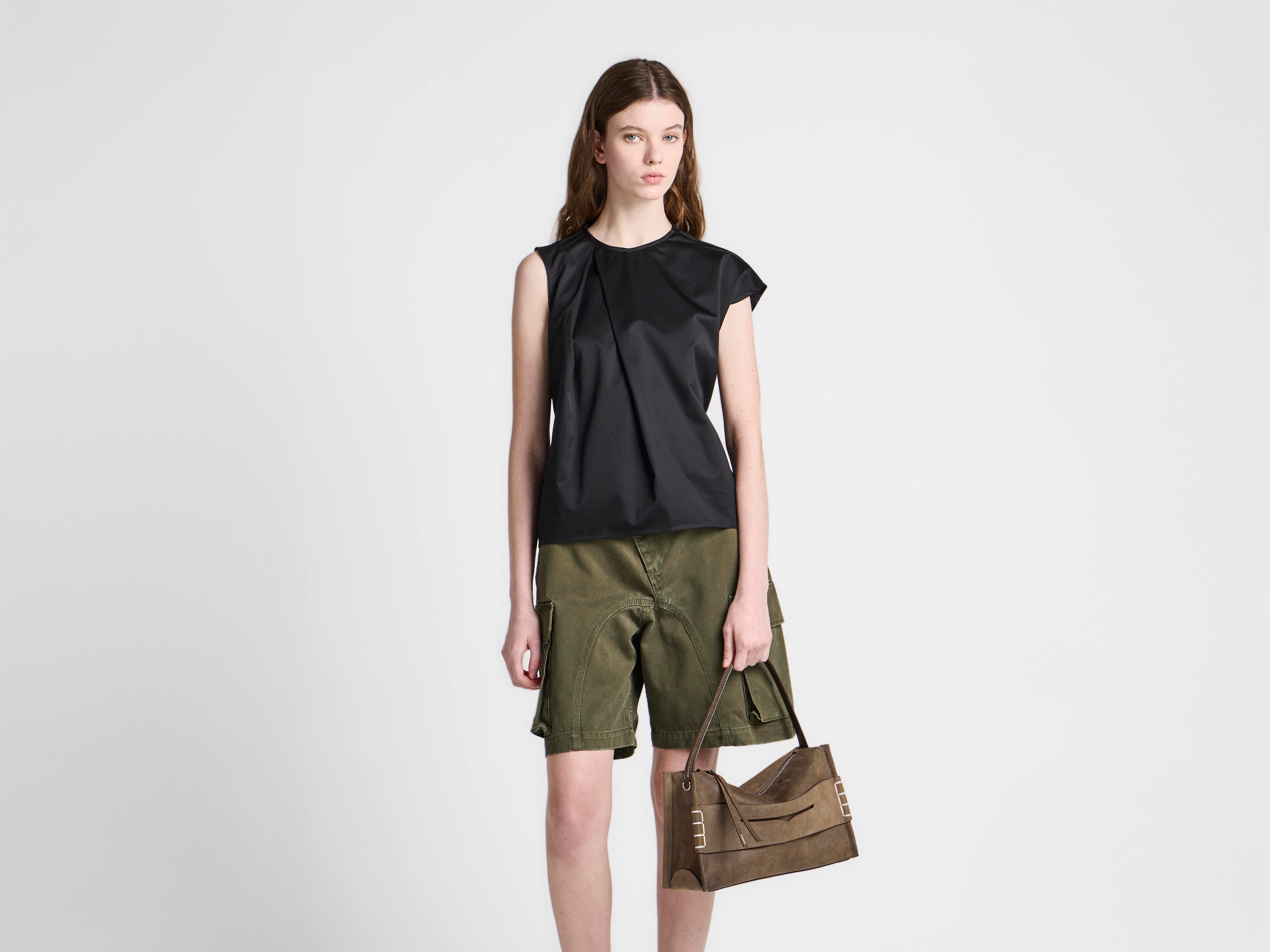 J.W.Anderson Sculptural Sleeveless Top Schwarz Ärmellos
