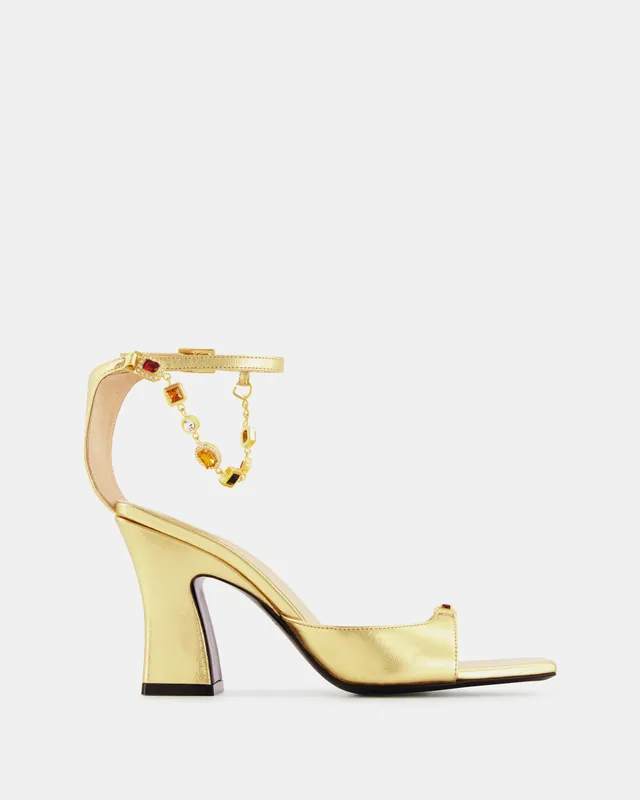 Nodaleto Nodstalgia Gemma 90 Sandale Gold Metallic Nappa