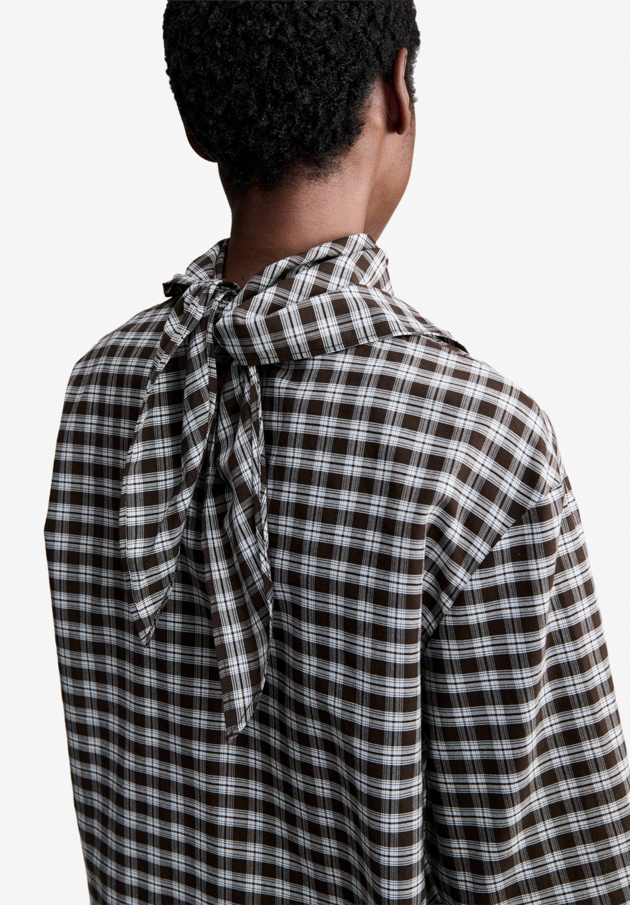 A.P.C. Bluse mit Schluppenkragen Bluse 38 Bio-Baumwolle