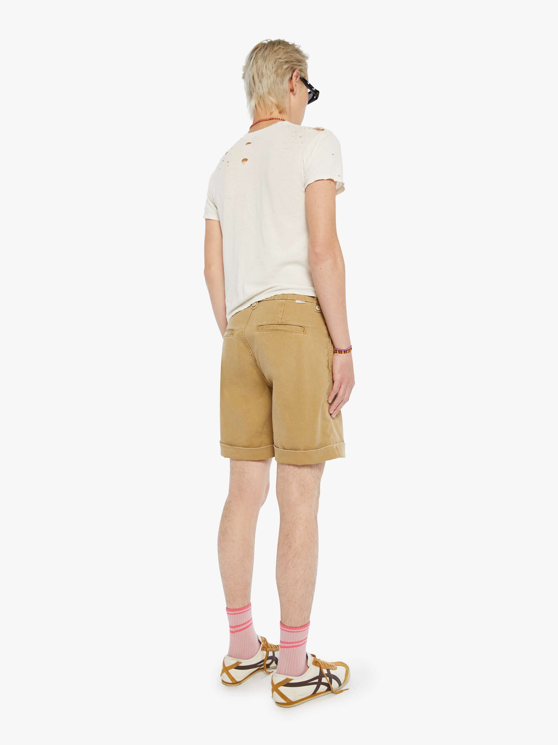 Mother The Head Honcho Short Shorts Khaki Baumwolle