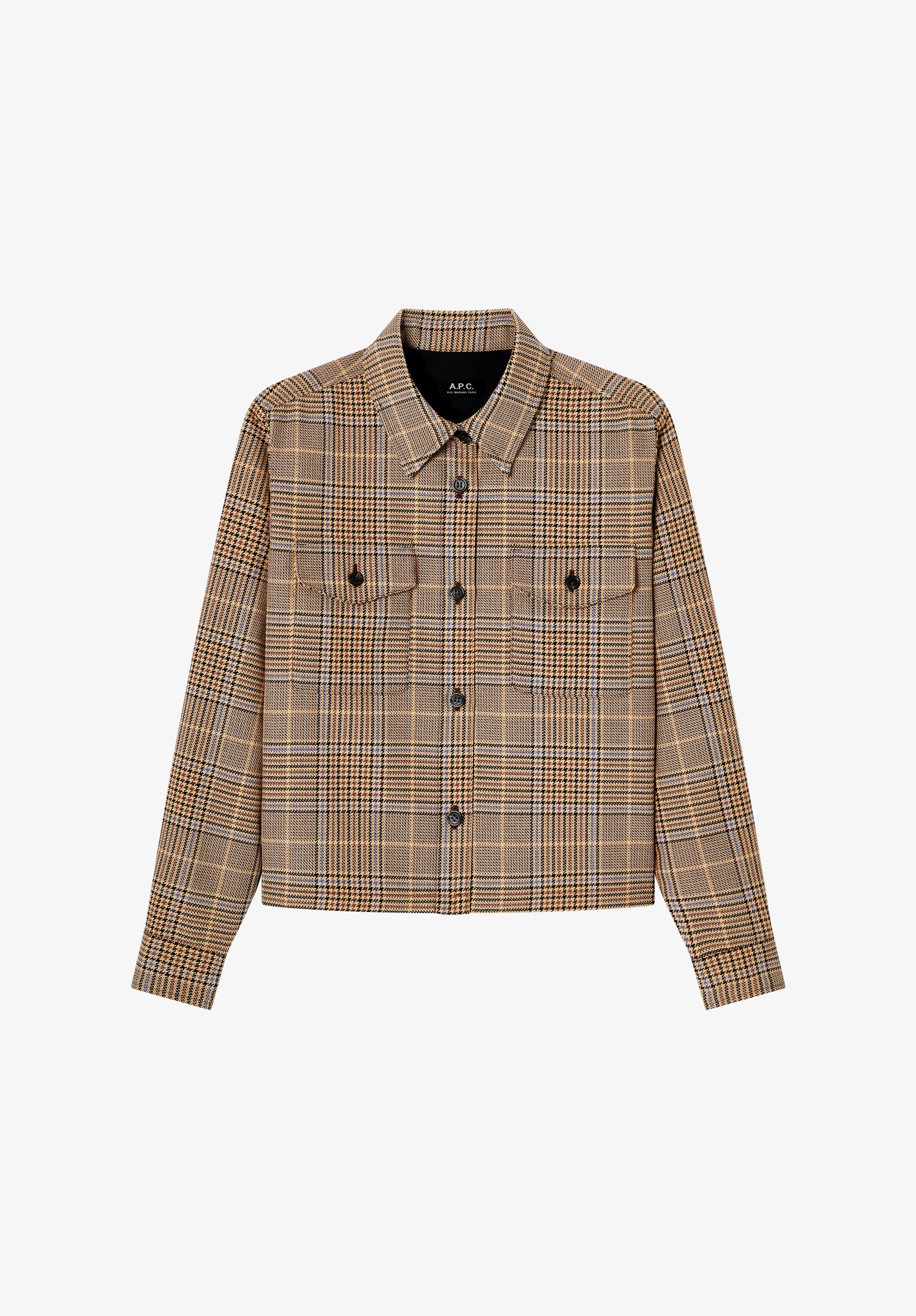 A.P.C. Coats Jacke braun kariert Baumwolljacke