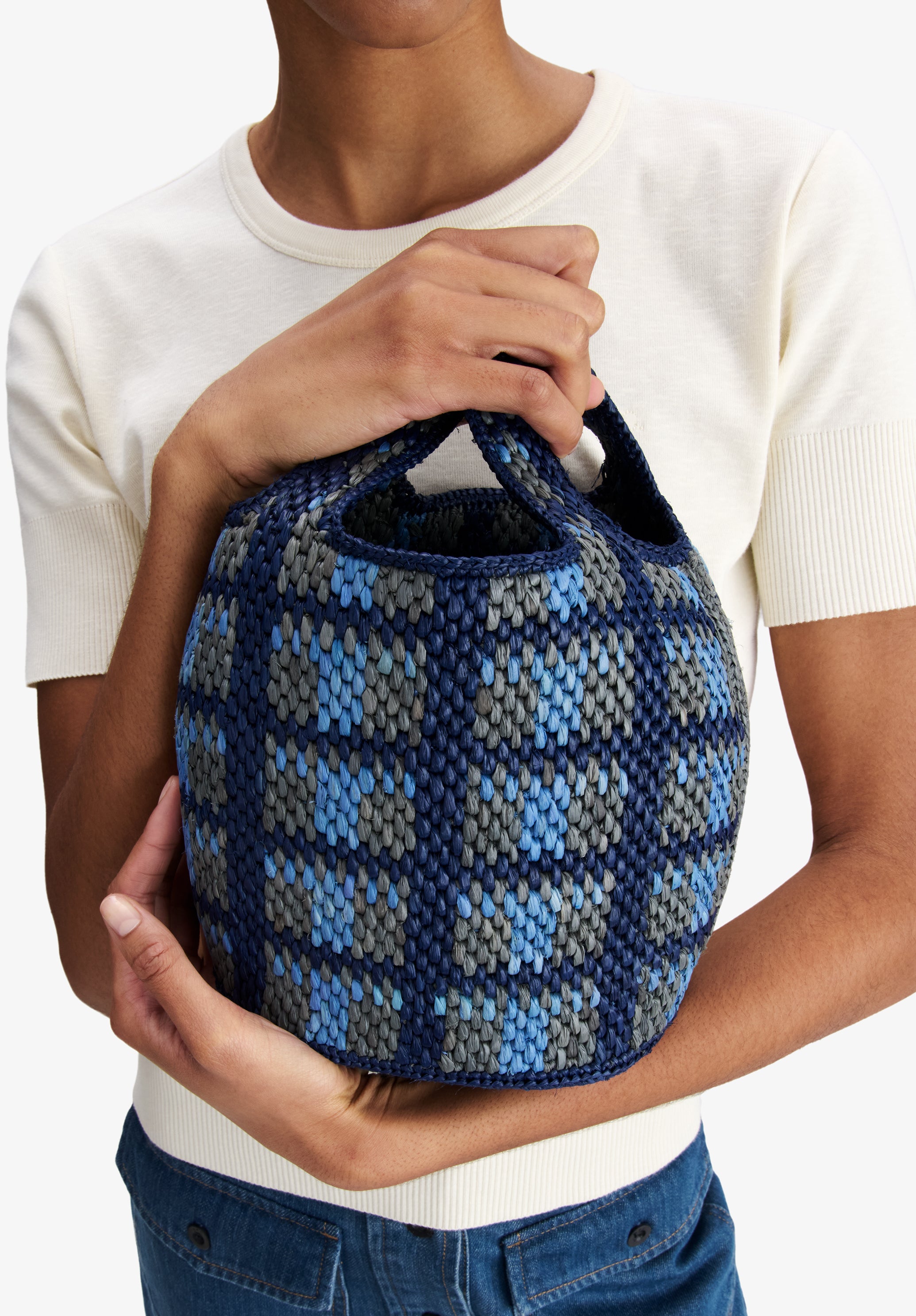 A.P.C. Pecan Tasche Bast Korb 26x19,5 TU