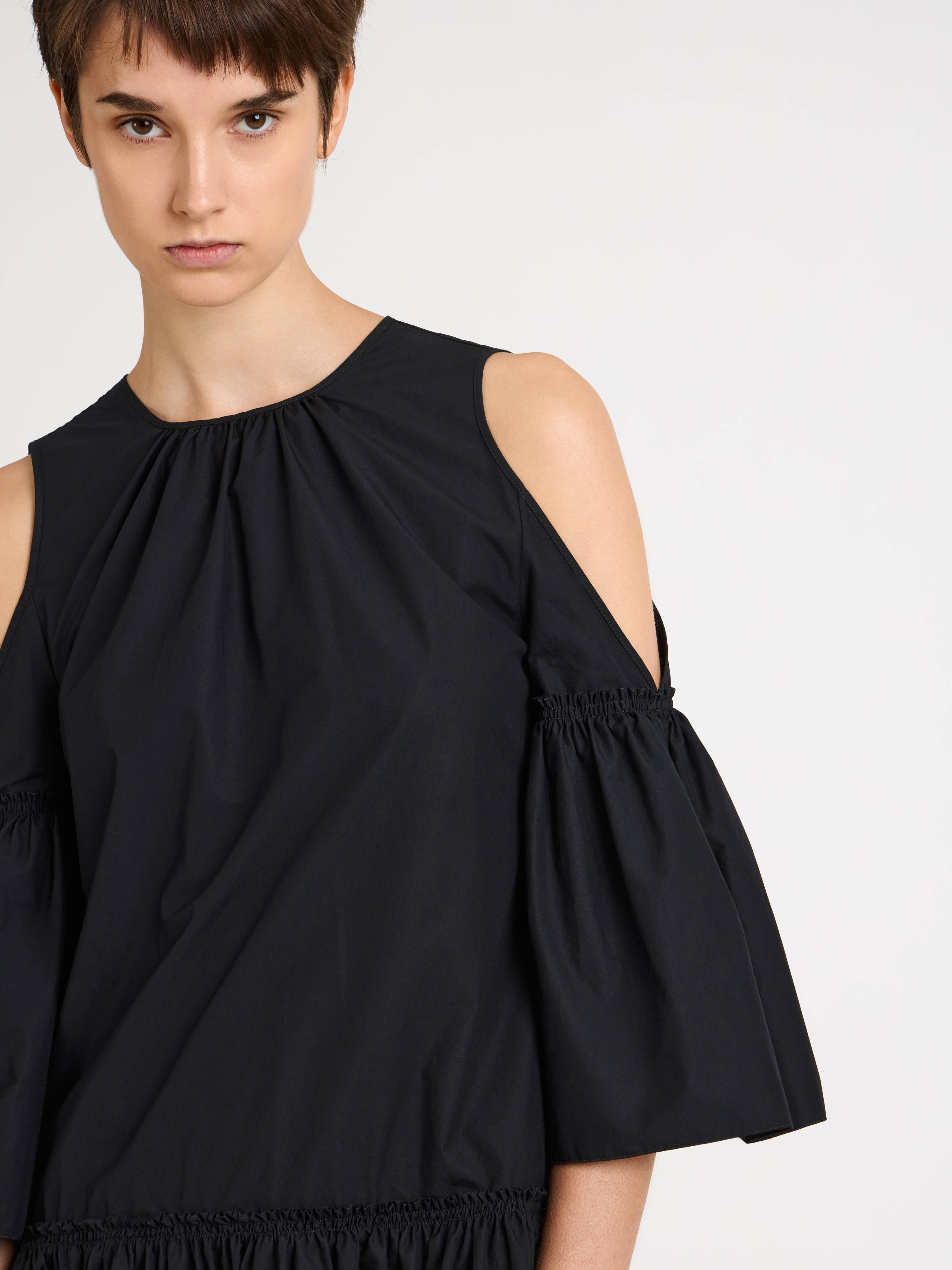 J.W.Anderson Dresses Ruffle Kleid Schwarz Baumwolle