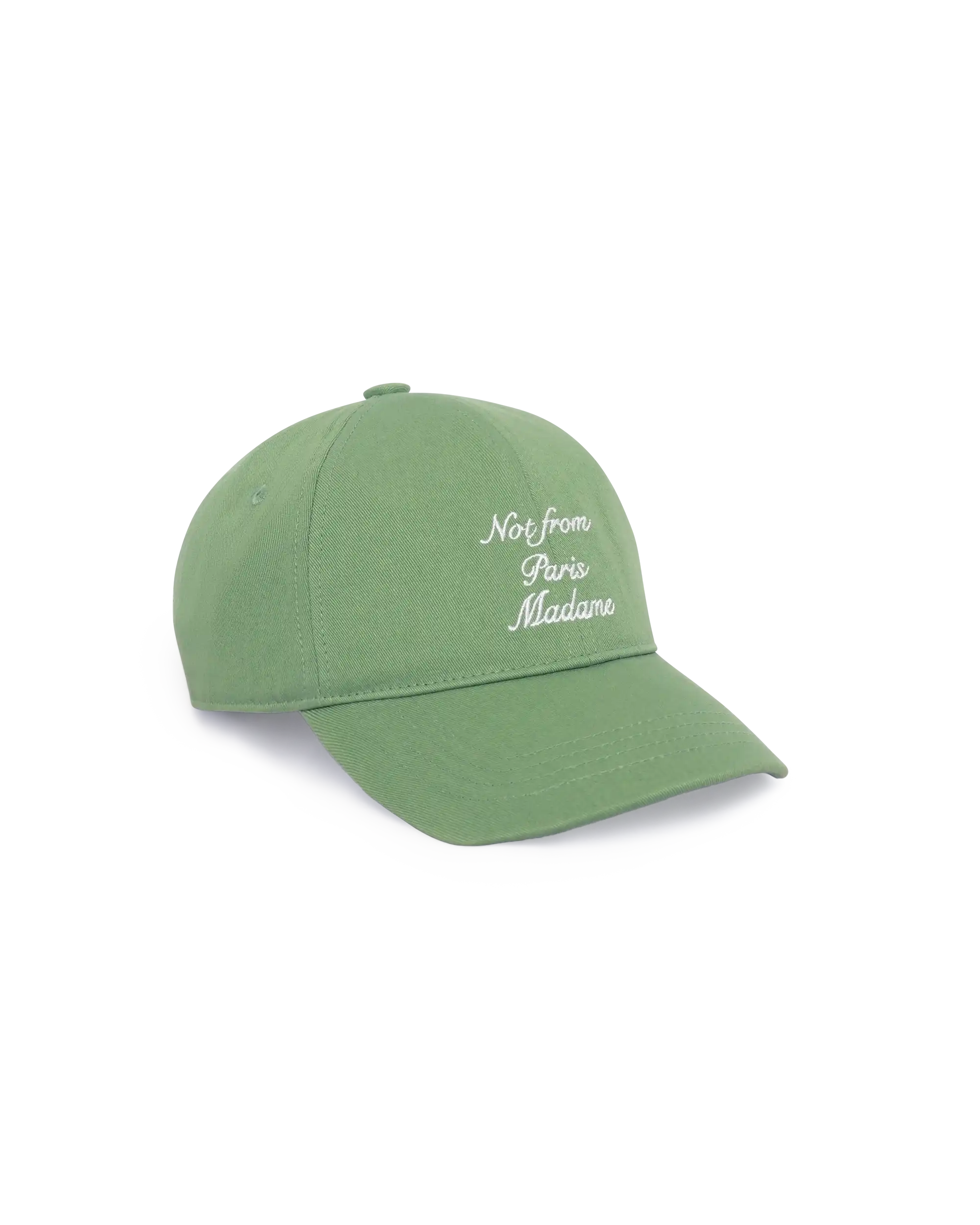 Drôle De Monsieur Slogan Calligraphy Cap Hellgrün Baumwolle