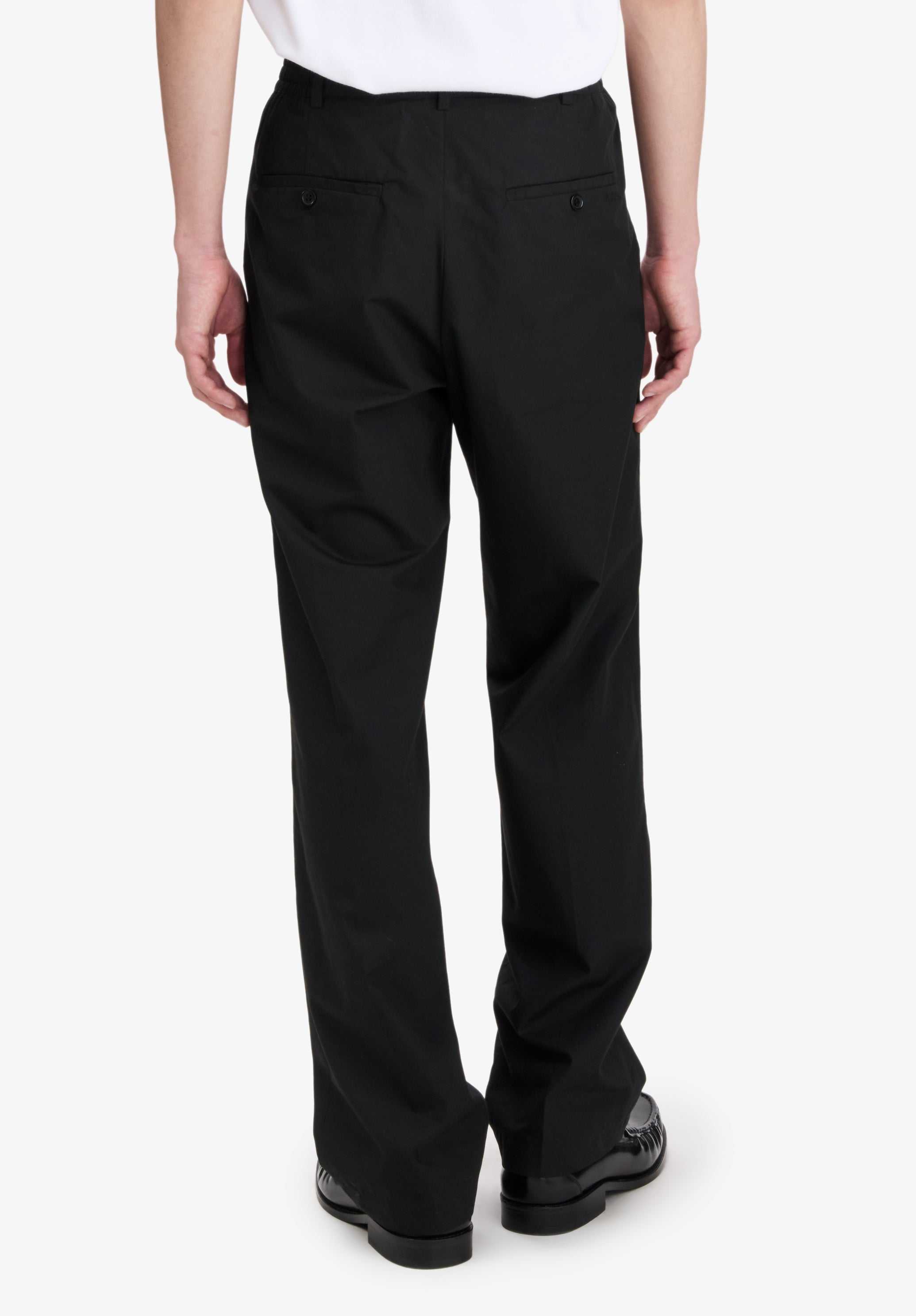 A.P.C. Hose Schwarz Bio-Baumwolle Gerade Gr. 50