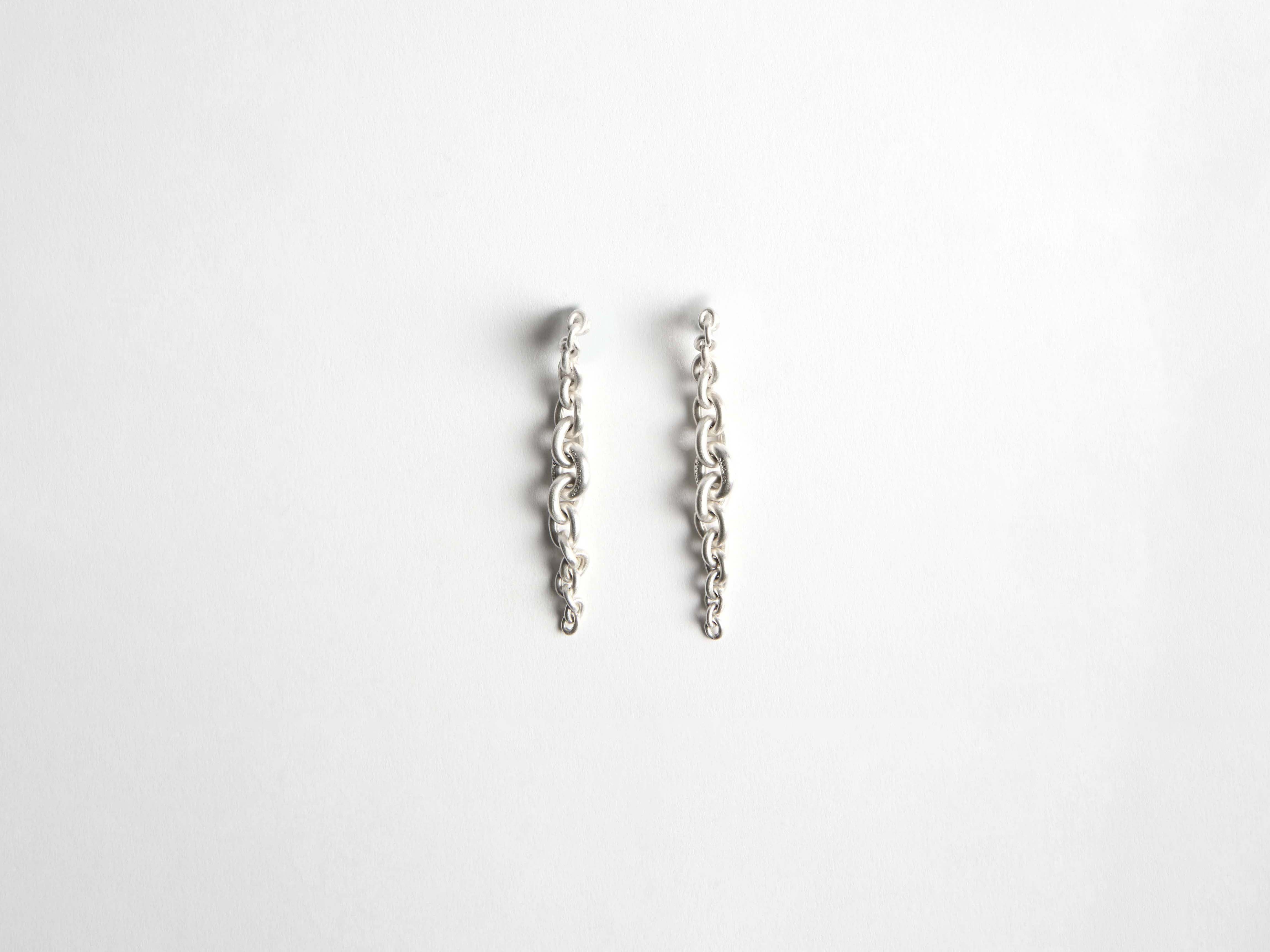 J.W.Anderson Fine Jewellery Chain-Link Ohrringe Weißgold 18kt
