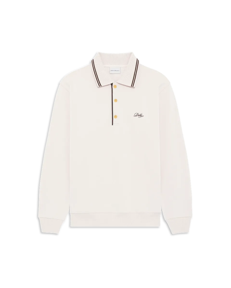 Drôle De Monsieur Drôle Polo Poloshirt Sand Baumwolle