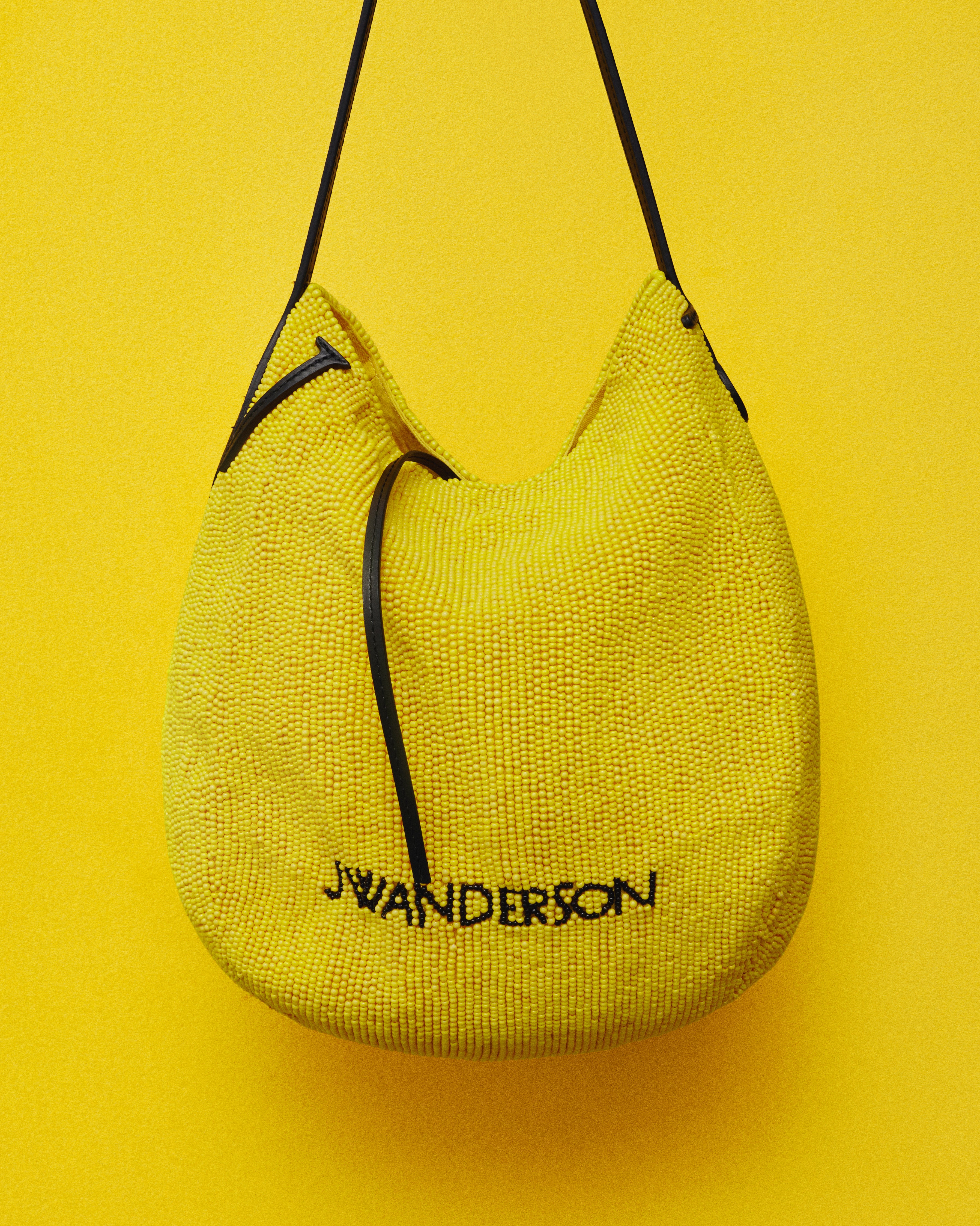 J.W.Anderson Small Beaded Bulb Bag Gelb