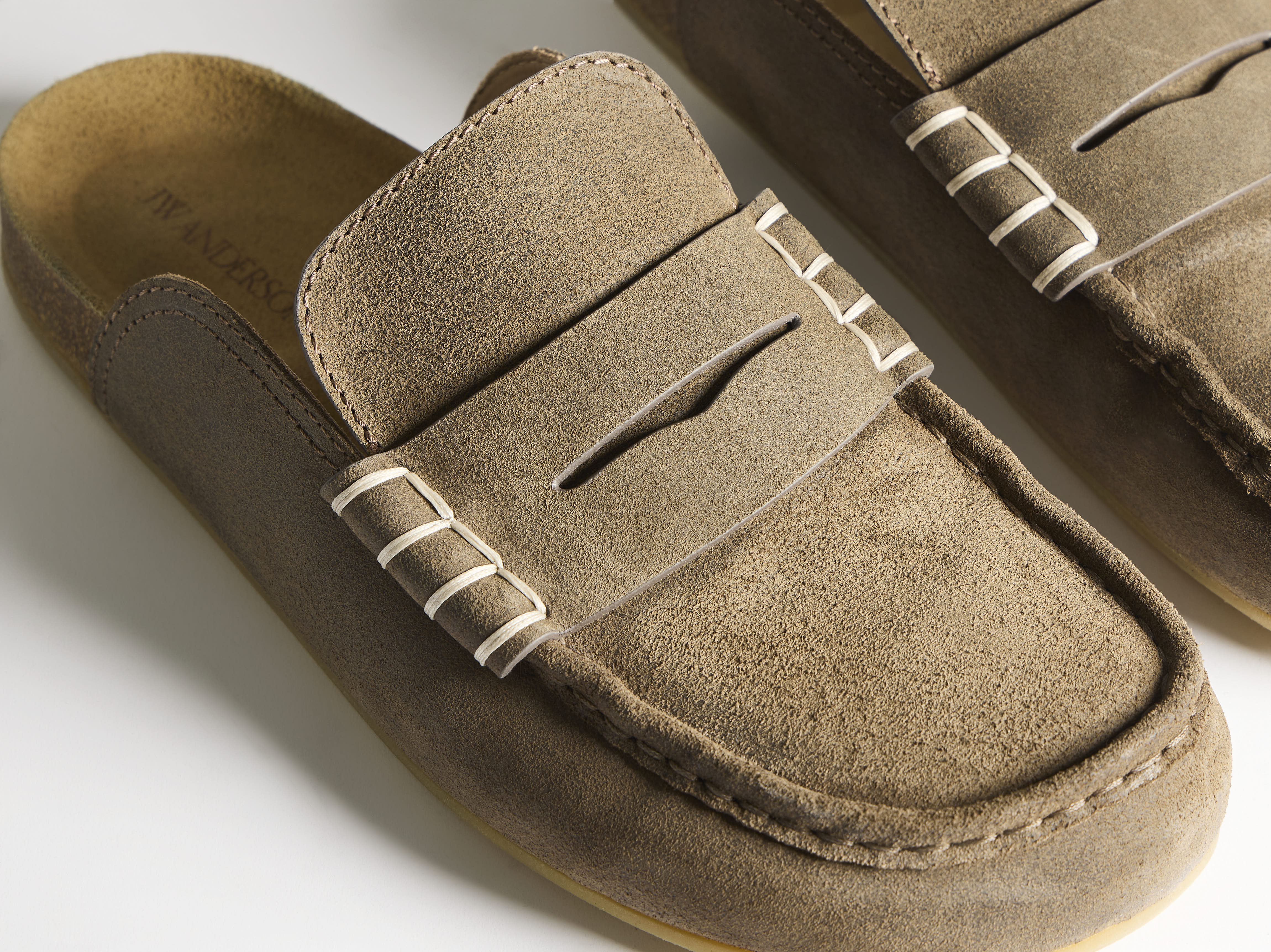 J.W.Anderson Stitch Loafer Dark Taupe Leder 46