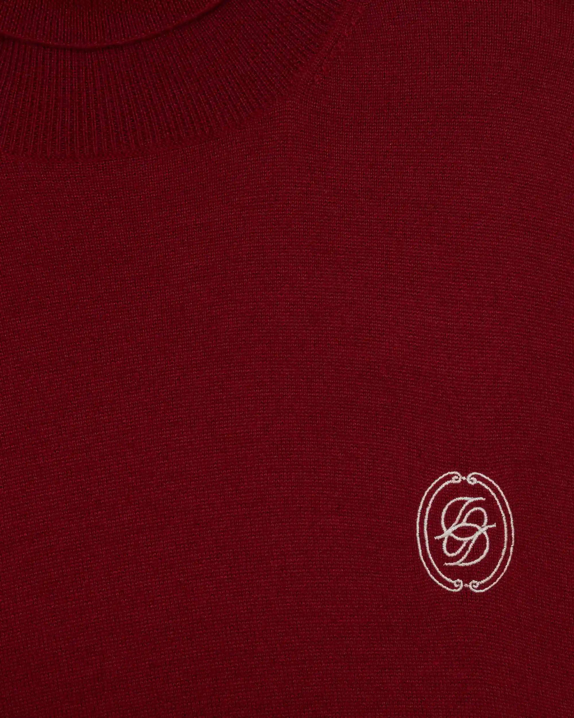 Drôle De Monsieur D Mirror Rollkragenpullover Wolle Bordeaux