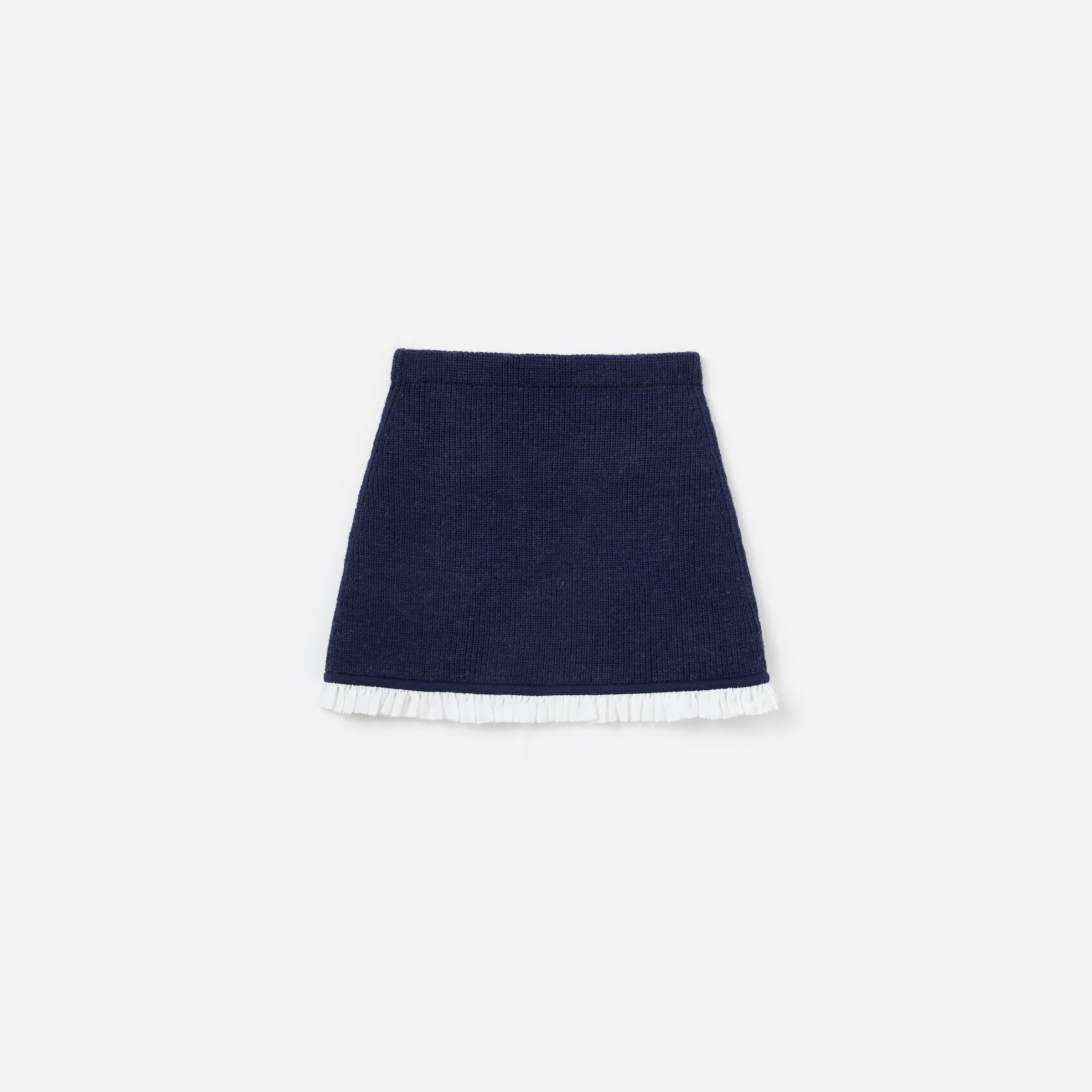 Self Portrait Bottoms Navy Embellished Knit Rock Navy