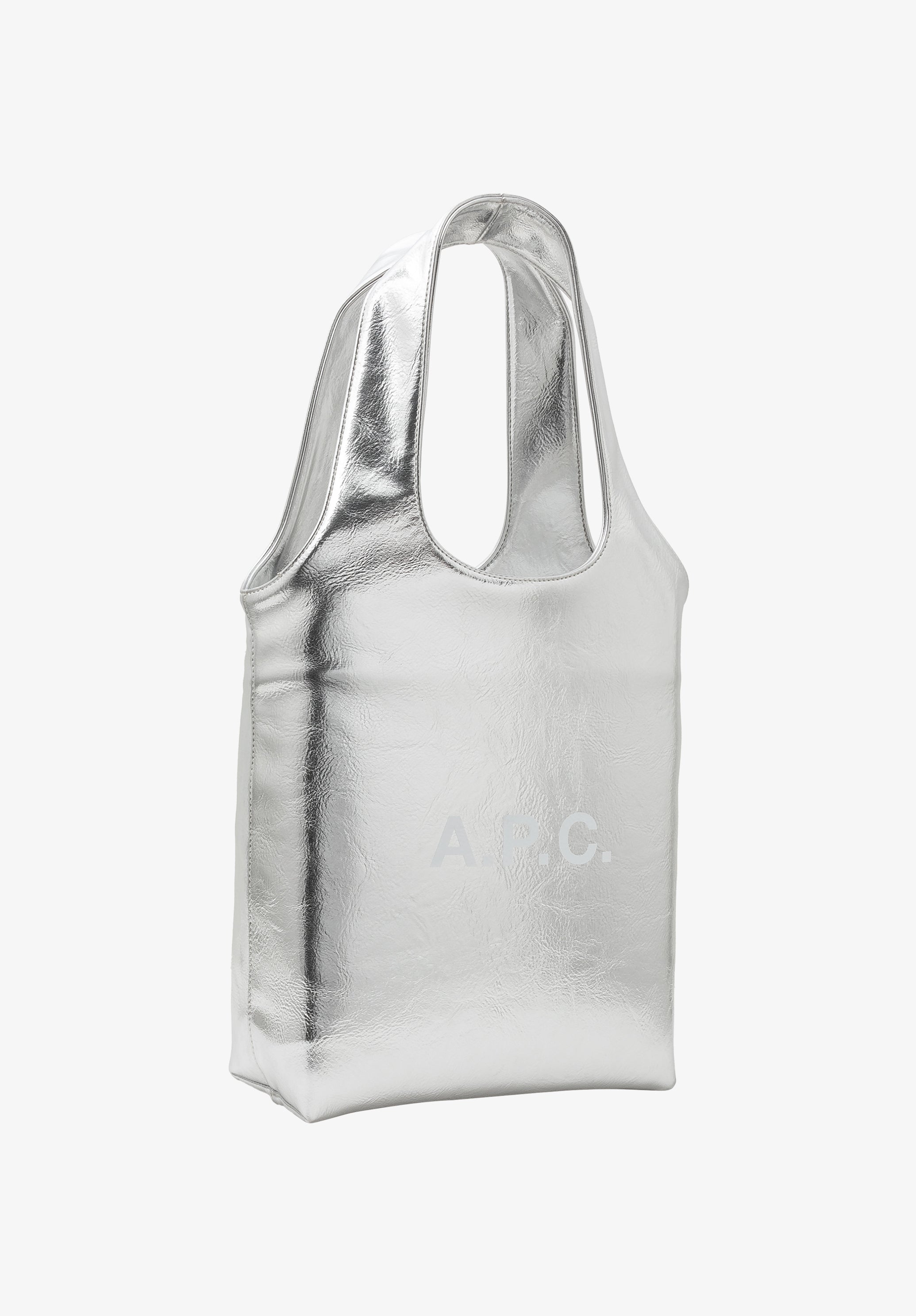 A.P.C. Ninon Small Tasche Metallic Silber TU