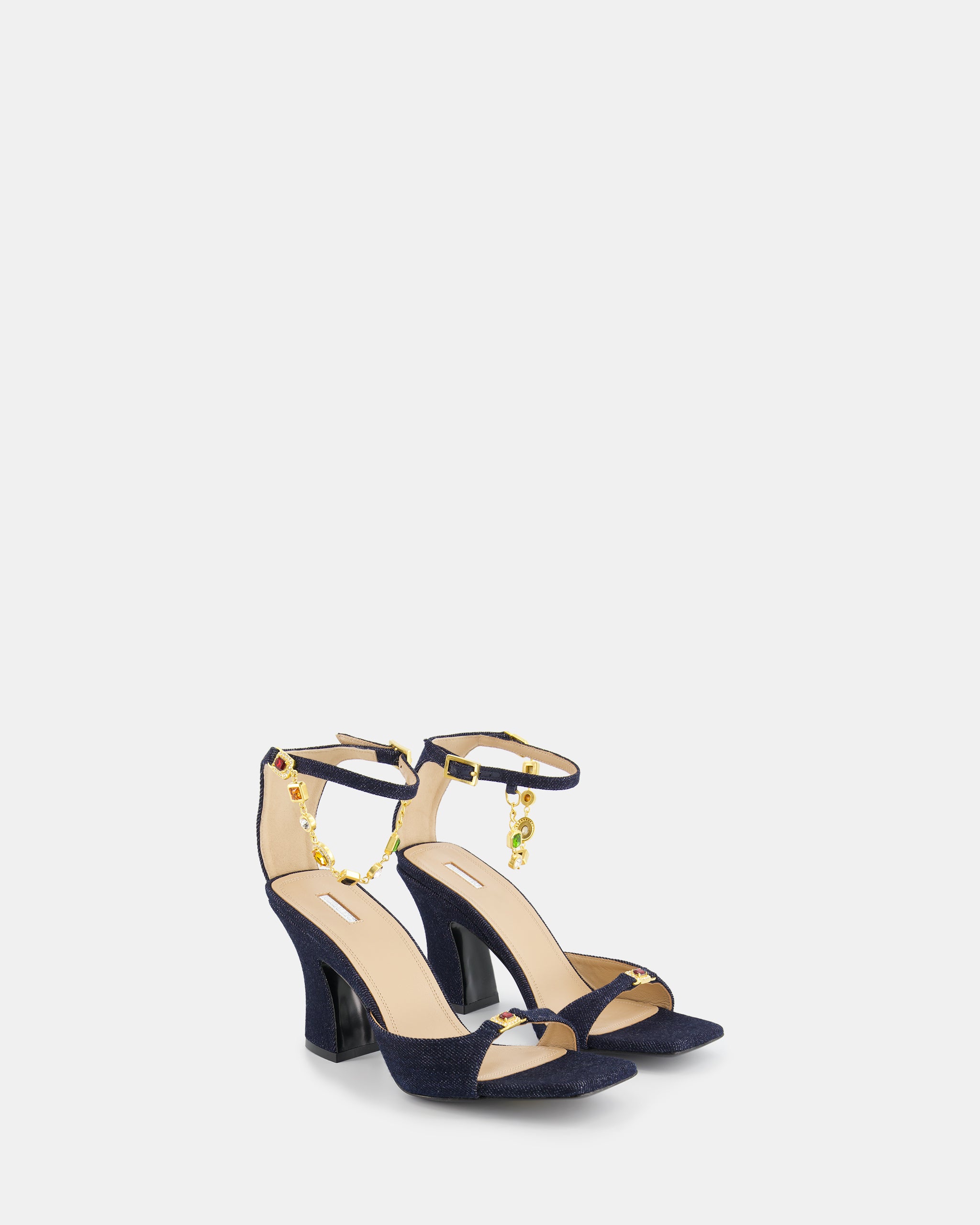 Nodaleto Nodstalgia Gemma 90 Sandaletten Dark Denim 9cm