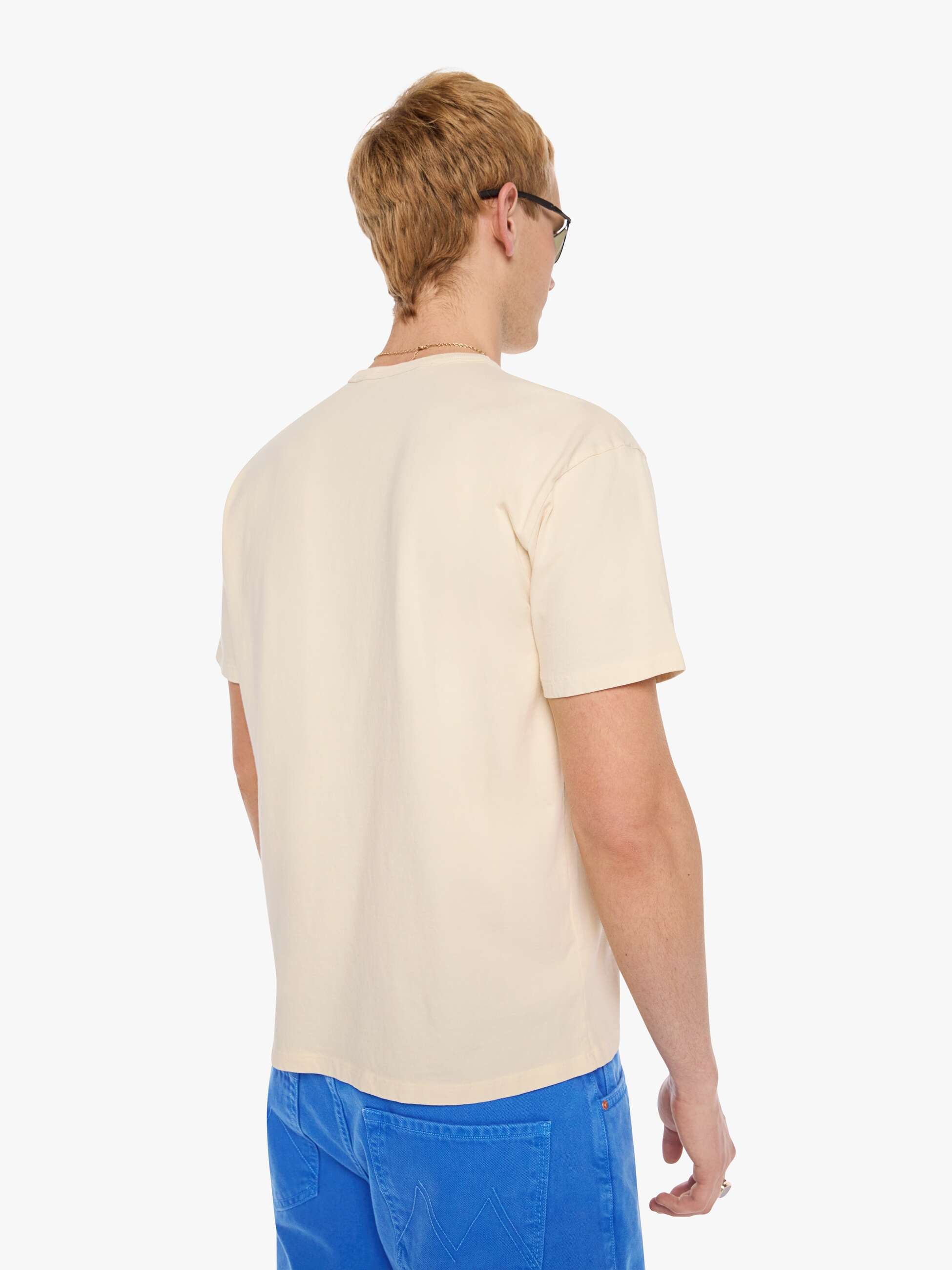 Mother The Lowdown T-Shirt Tipsy Butcher creme Oversize