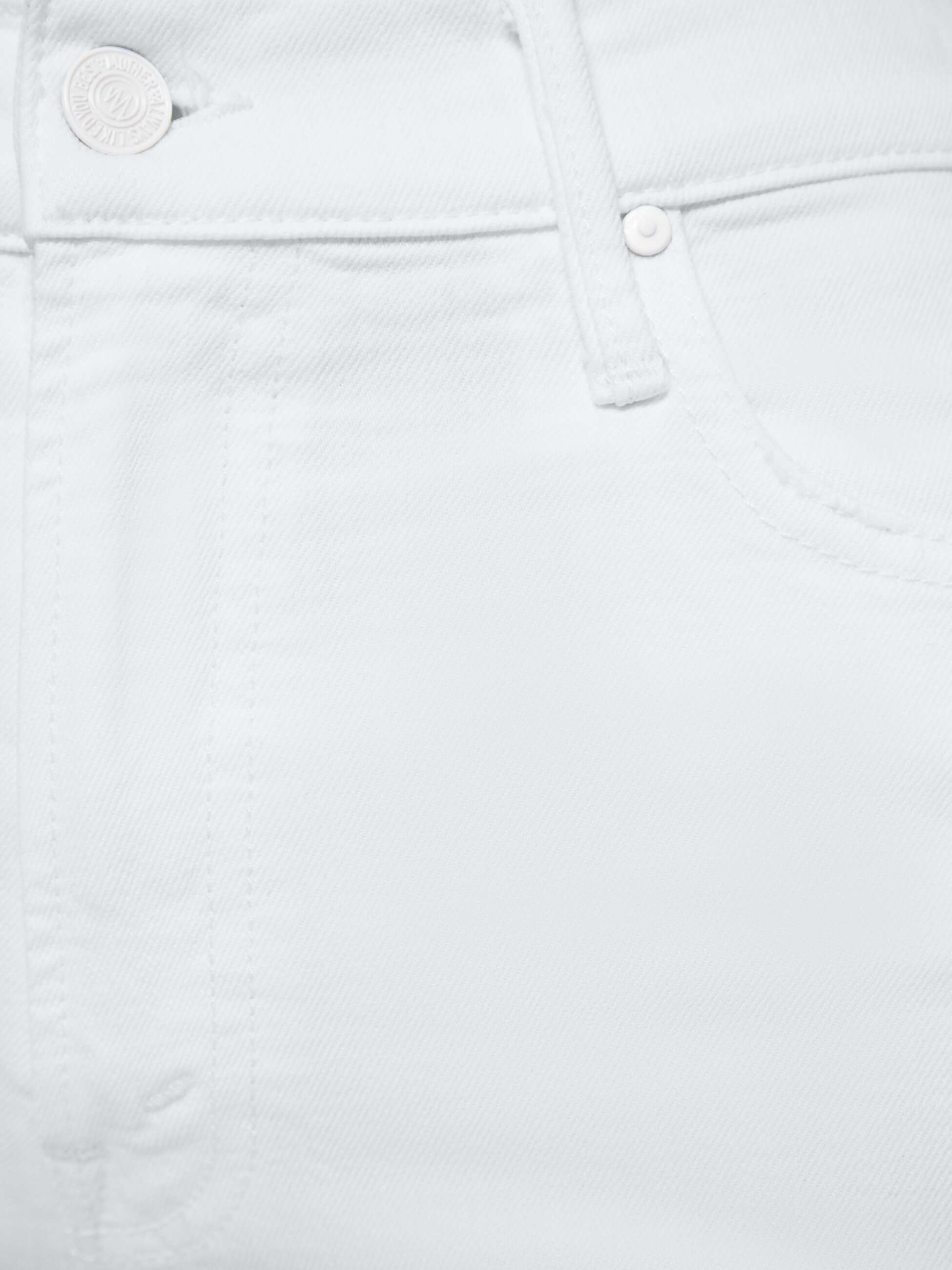 Mother Denim The Kick It Jeans Totally Innocent weiß 32 Zoll