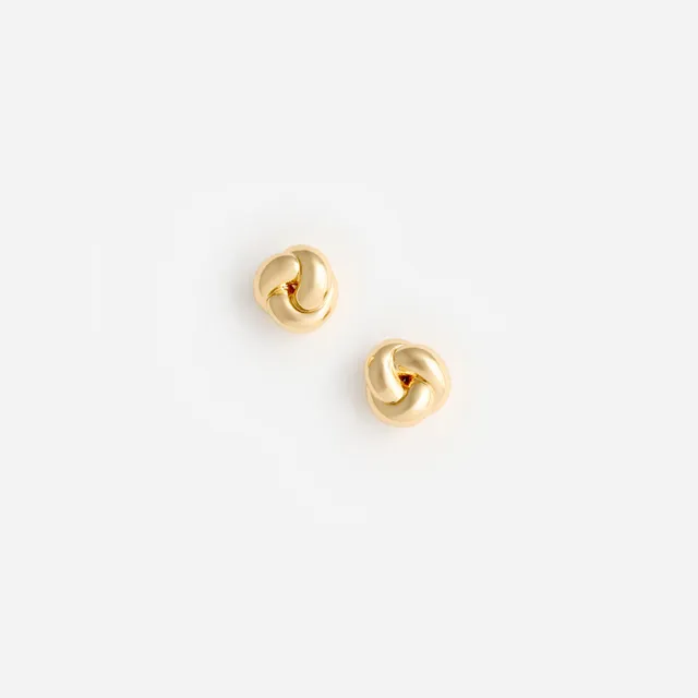 Self Portrait Small Knot Ohrringe Gold Ohrstecker Knoten