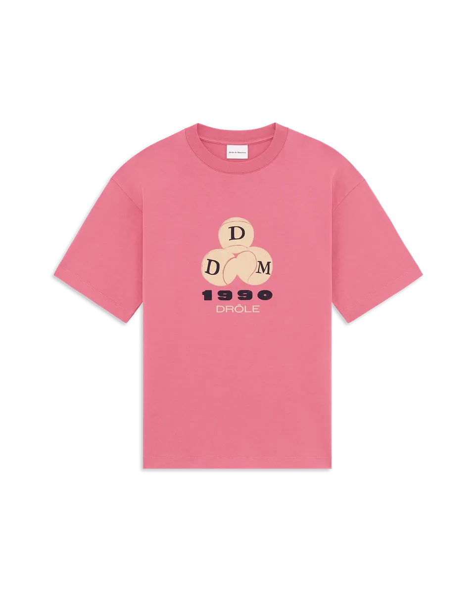 Drôle De Monsieur Drôle 1990 T-Shirt Rosa Jersey
