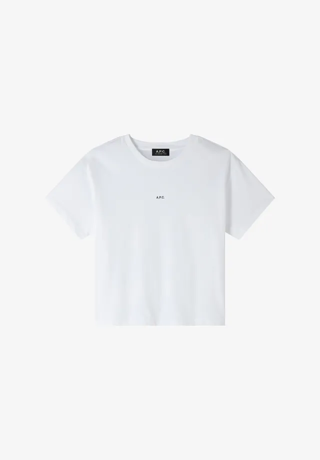 A.P.C. Boxy Micro Logo T-Shirt Baumwolle