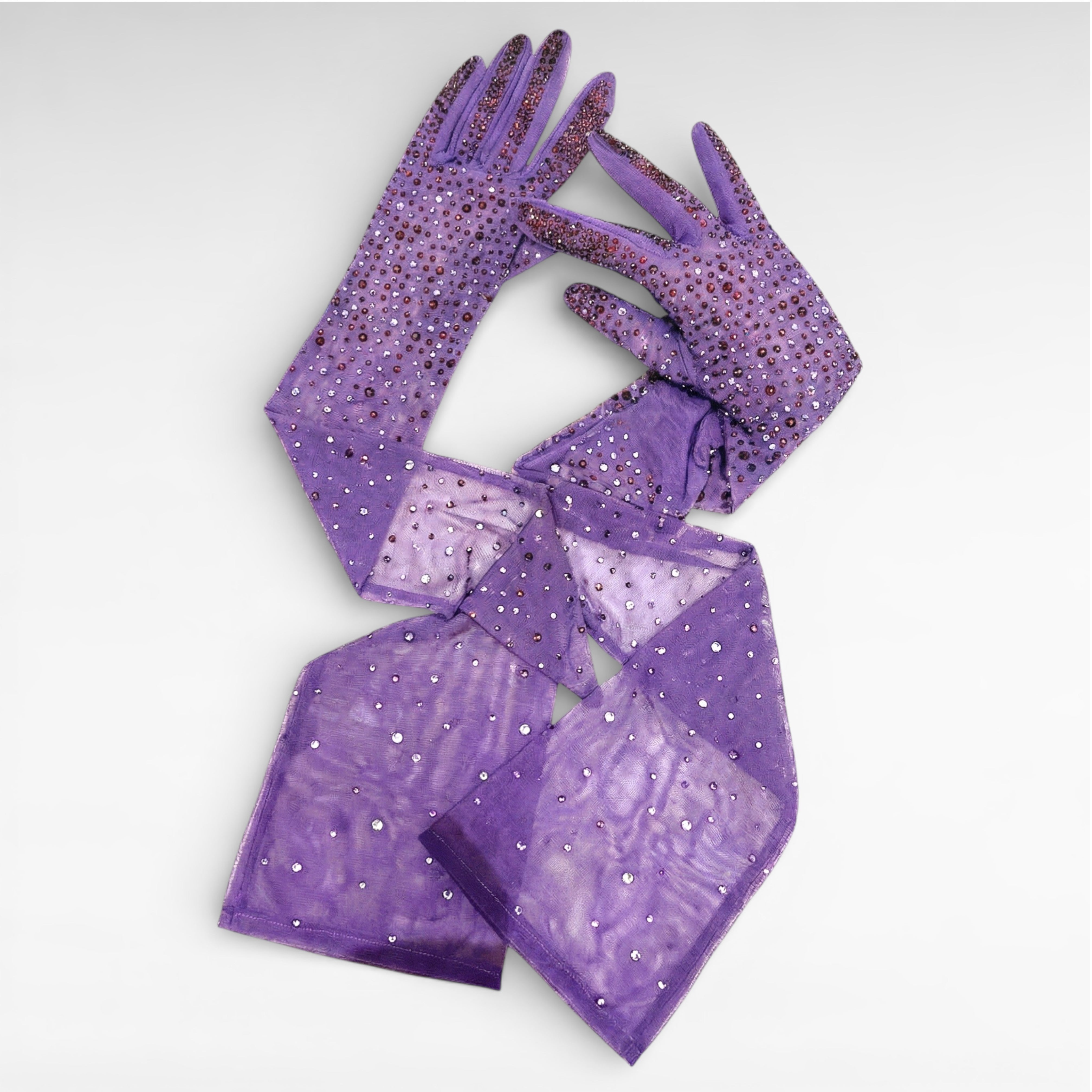 Gedebe Crystal Gloves Handschuhe Tüll Gr. M