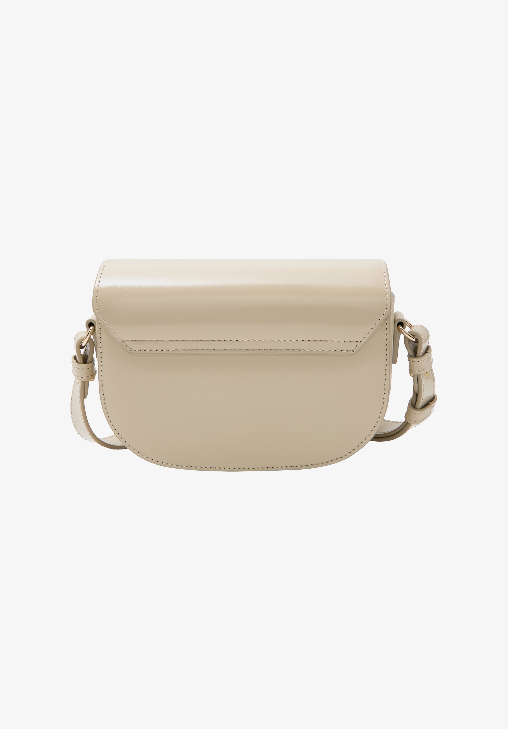 A.P.C. Le B-Side Small Umhängetasche weiß Leder