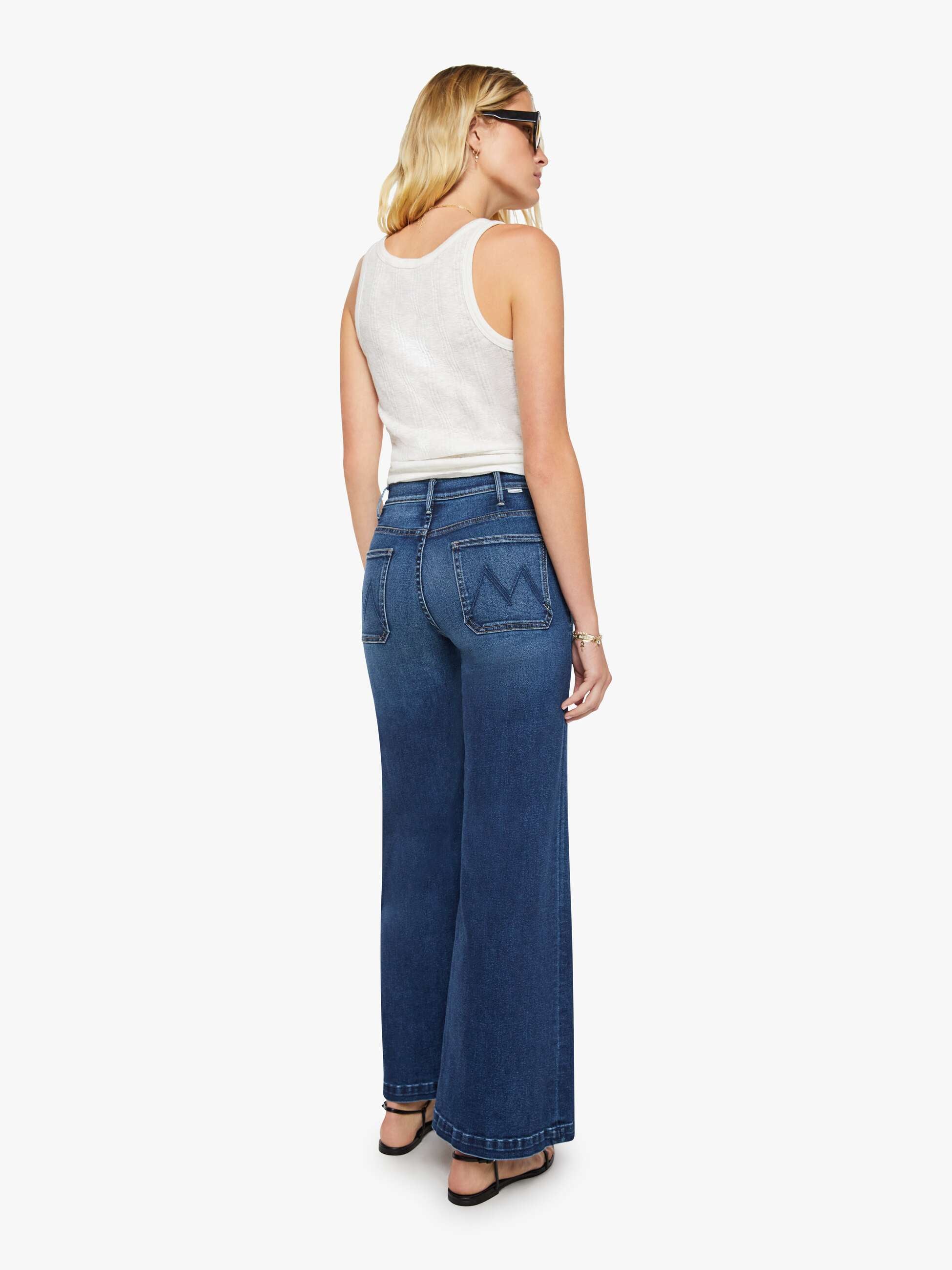 Mother The Hustler Roller Jeans Taking Chances High-Rise
