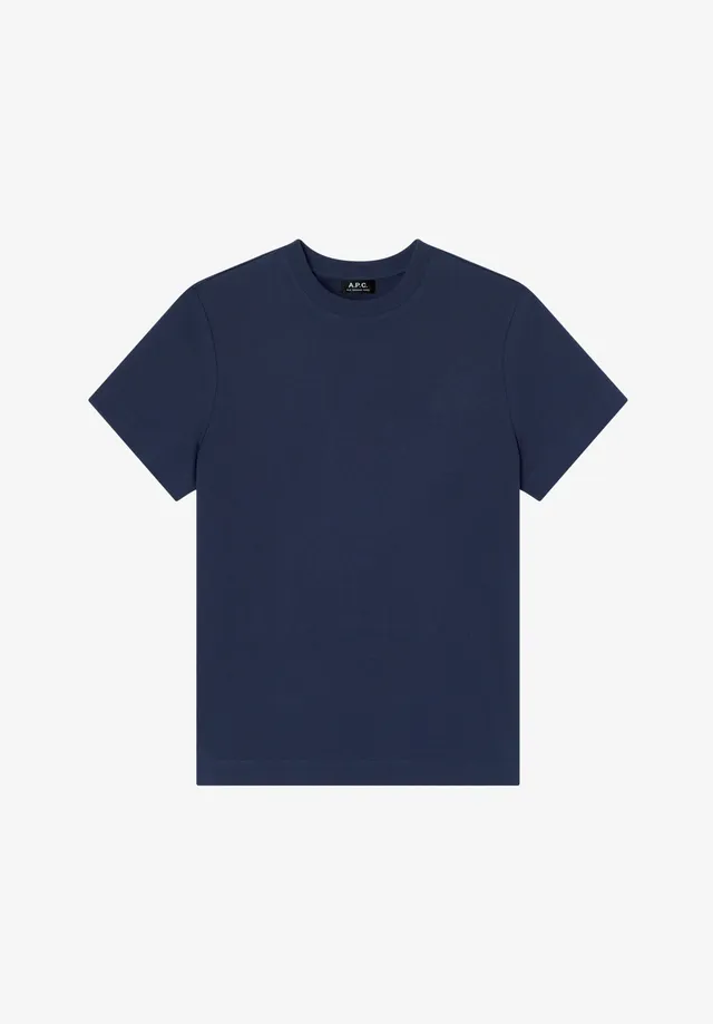 A.P.C. T-Shirt Bio-Baumwolle Dunkelblau Kurzarm