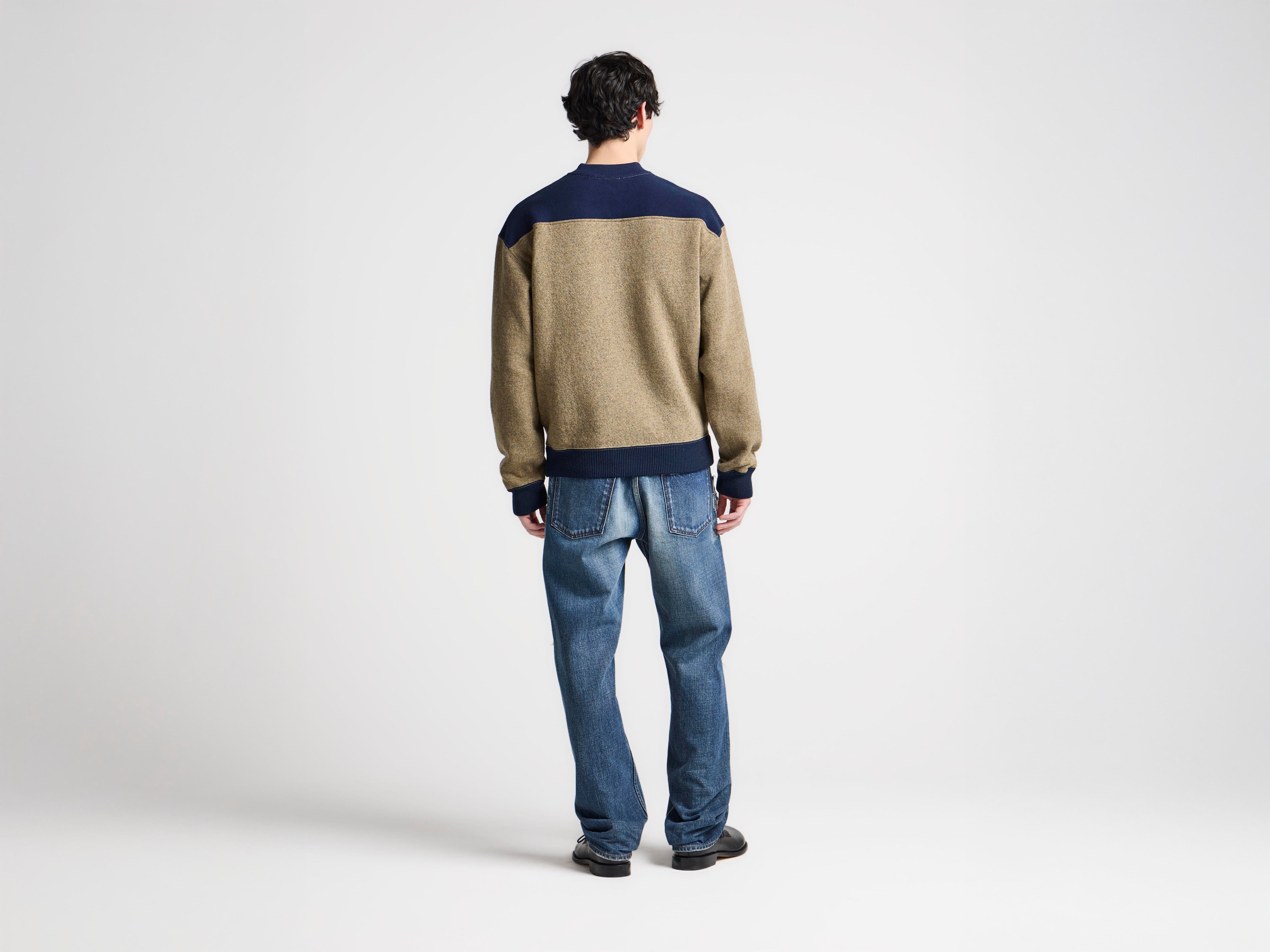 J.W.Anderson Half Zip Sweatshirt Sweatshirt Beige Melange