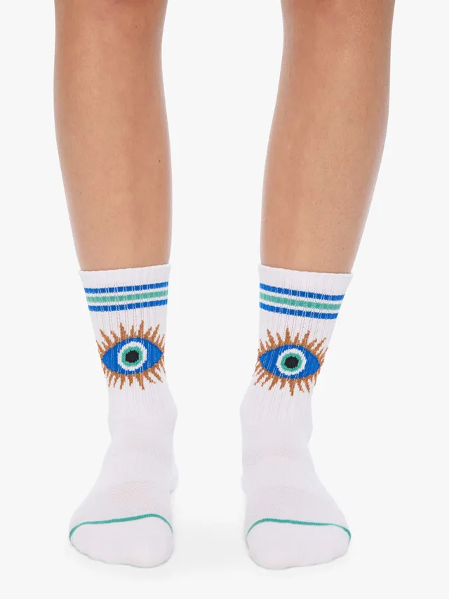 Mother Baby Steps Cosmic Eye Socken Weiß Tube