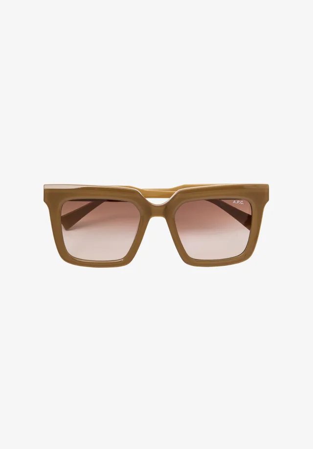 A.P.C. Les Carrées Sonnenbrille braun TU UV-Schutz