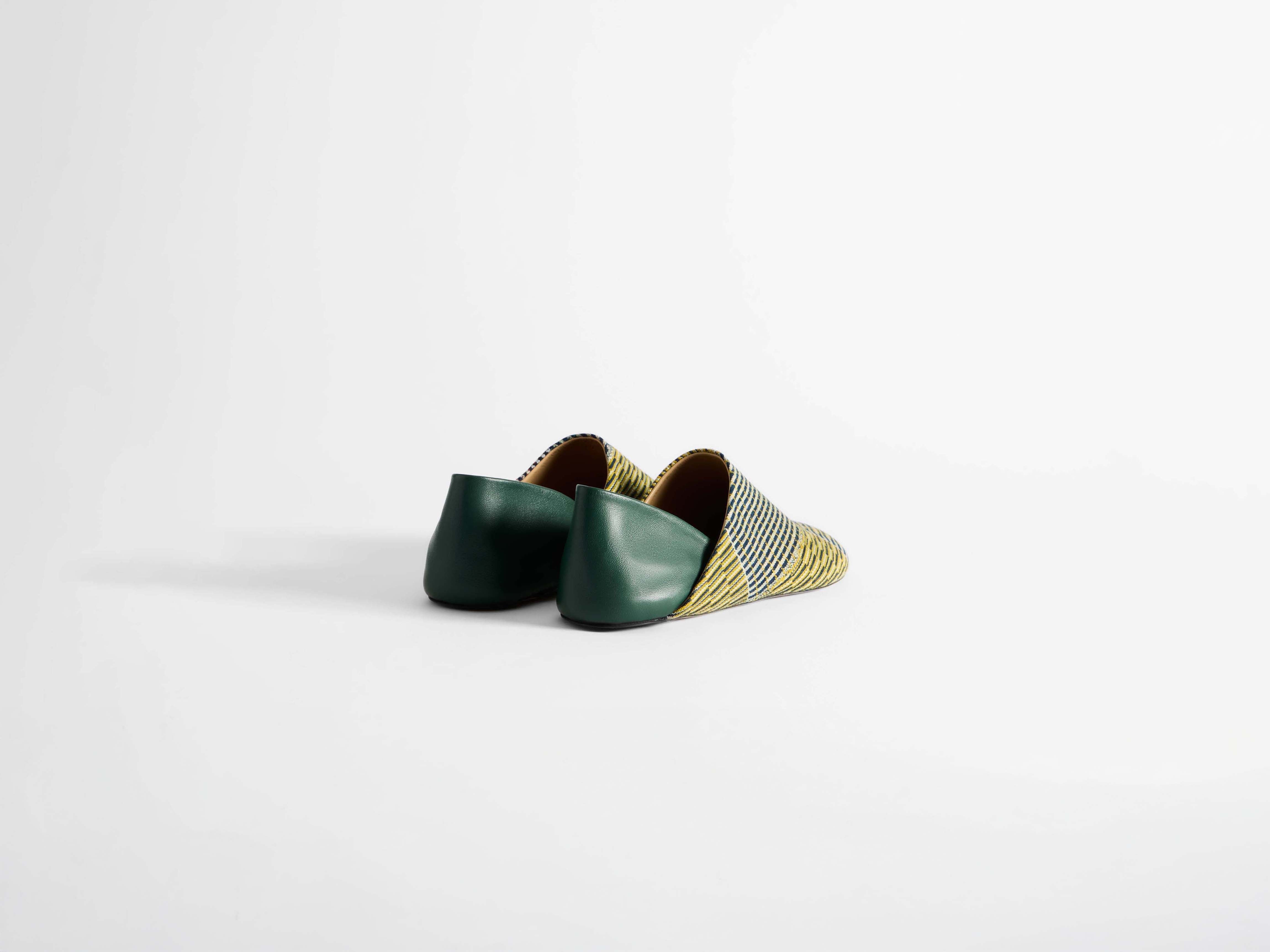 J.W.Anderson Slipper Mules Pantoletten Gelb-Grün Multi