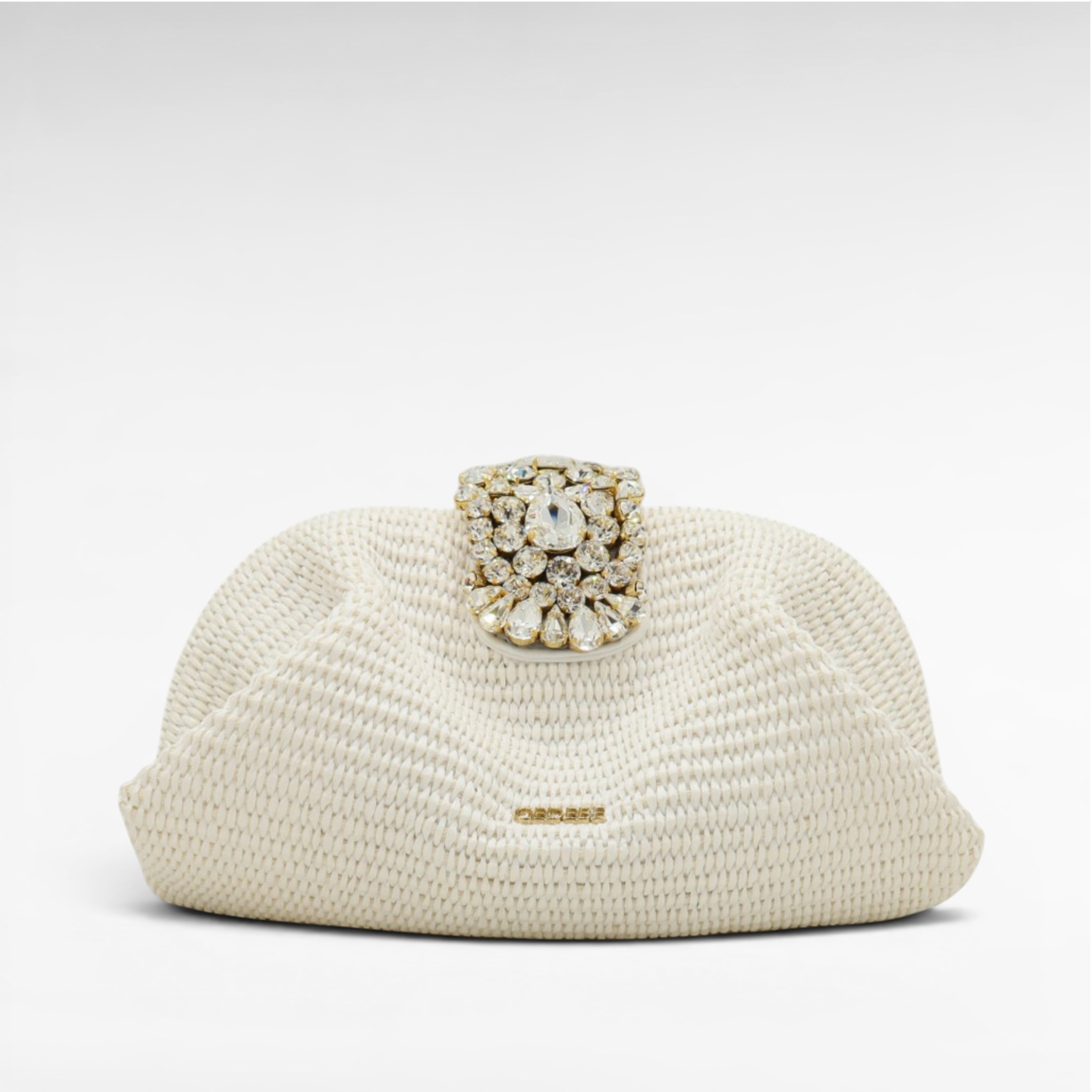 Gedebe Antibes Raffia Handtasche Steine