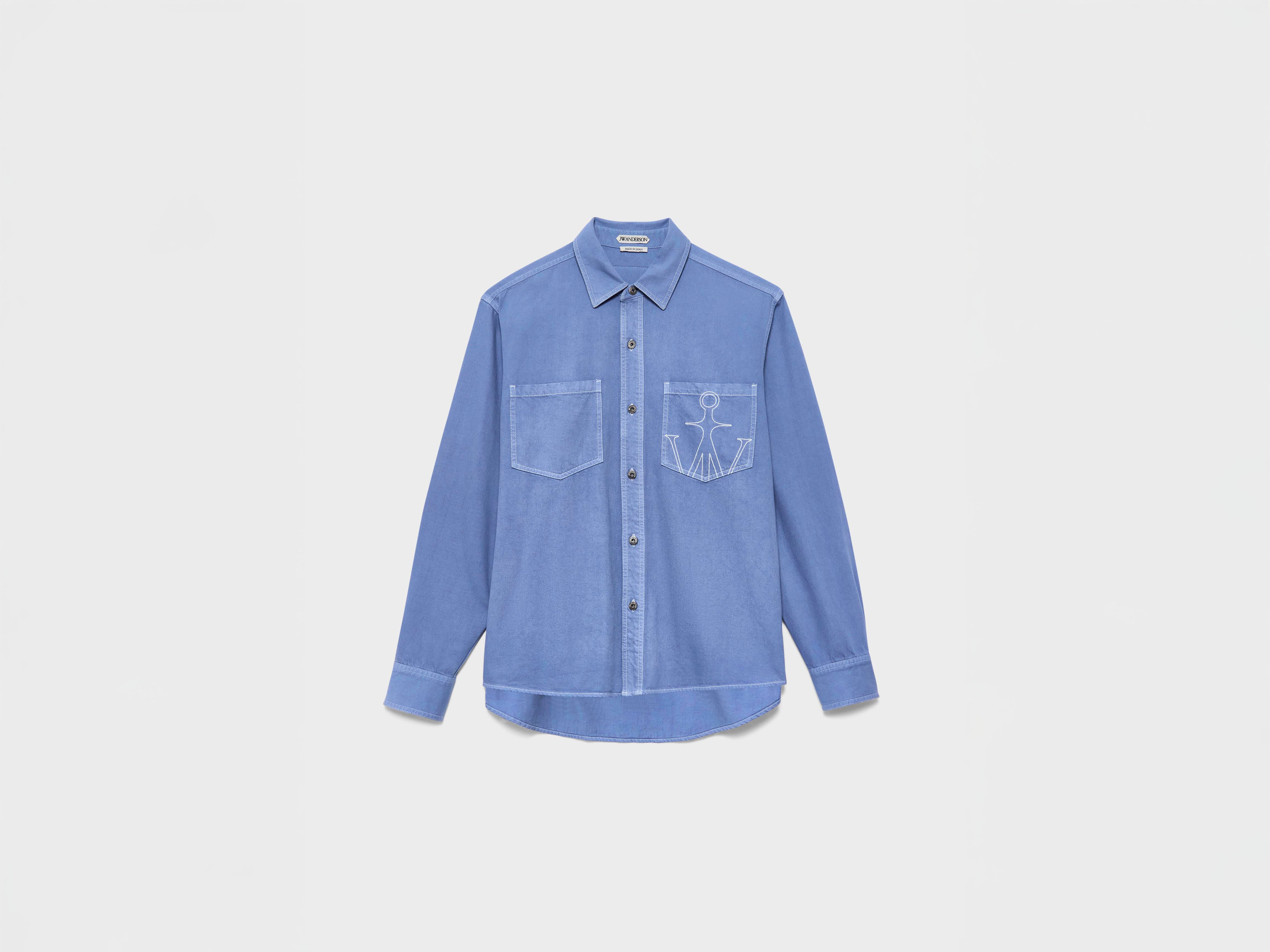 J.W.Anderson Oversized Shirt Hemd French Blue Baumwolle