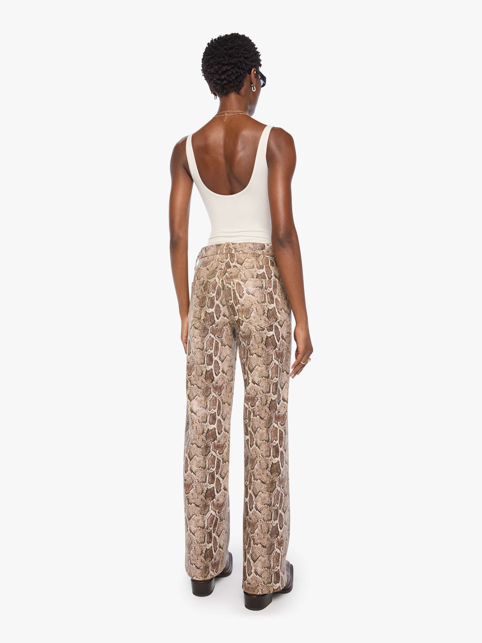 Mother The Maven Sneak Hose Royal Serpent Schlangenprint