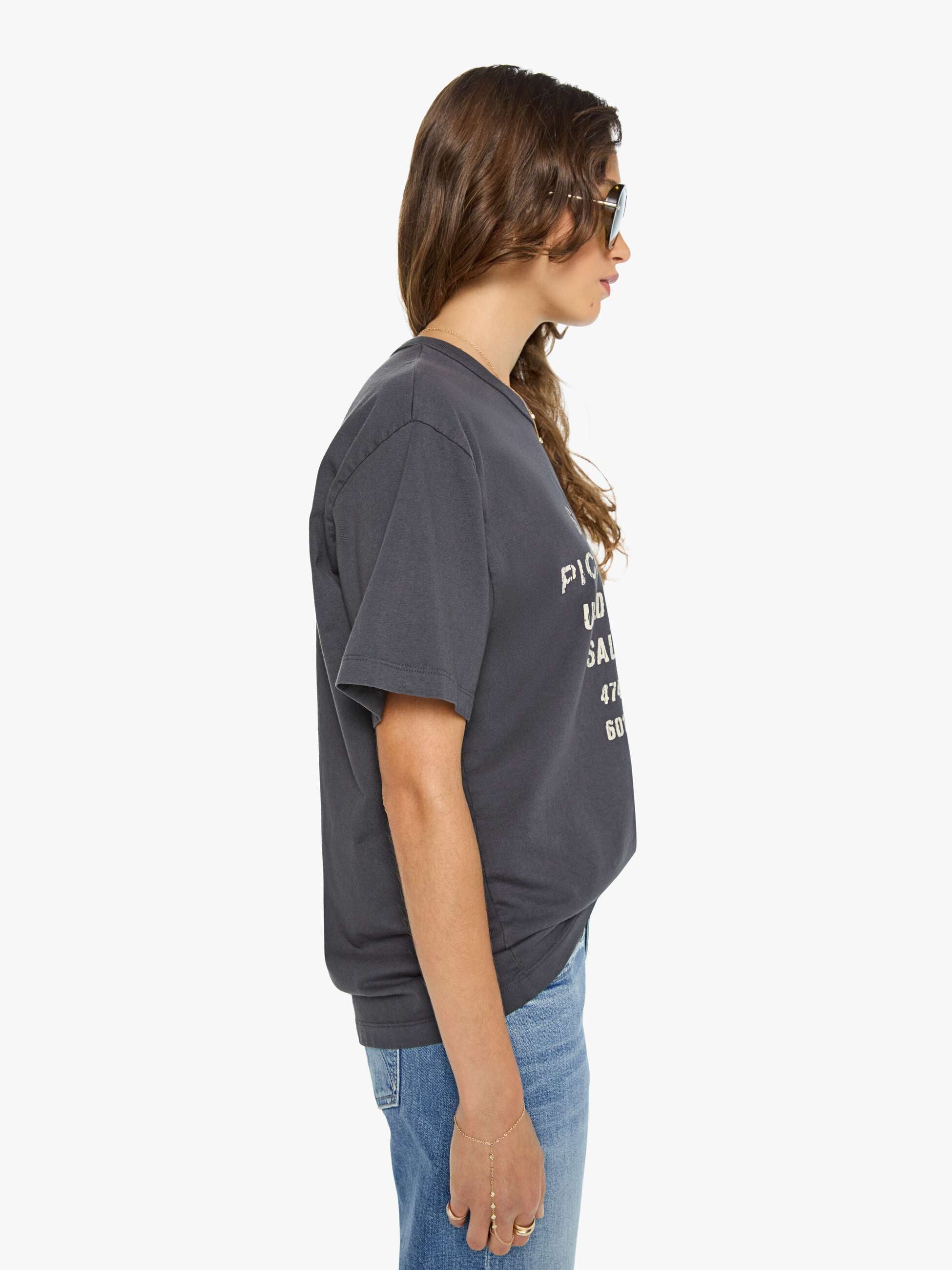 Mother The Big Boy T-Shirt Slowpoke Dunkelgrau Print
