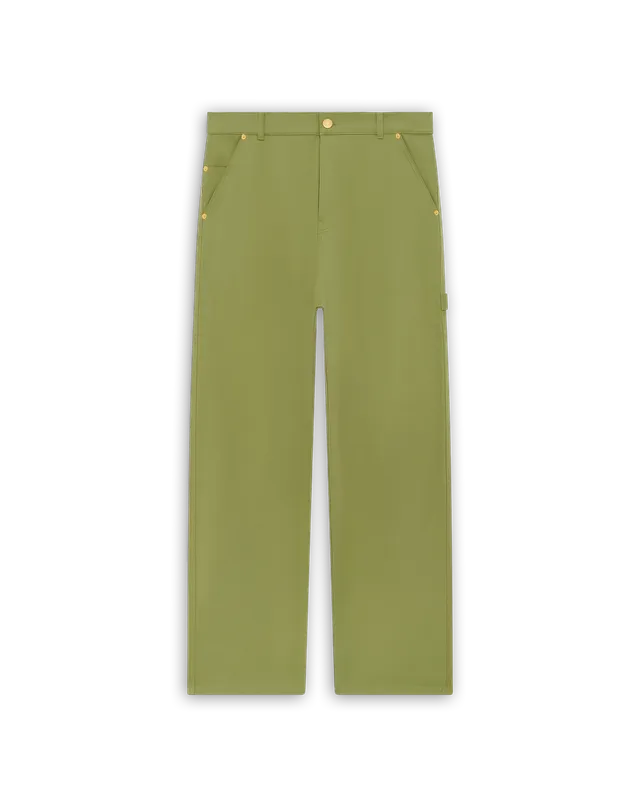 Drôle De Monsieur Pantalon Baggy Coton Hose Oliv Oversize Carpenter