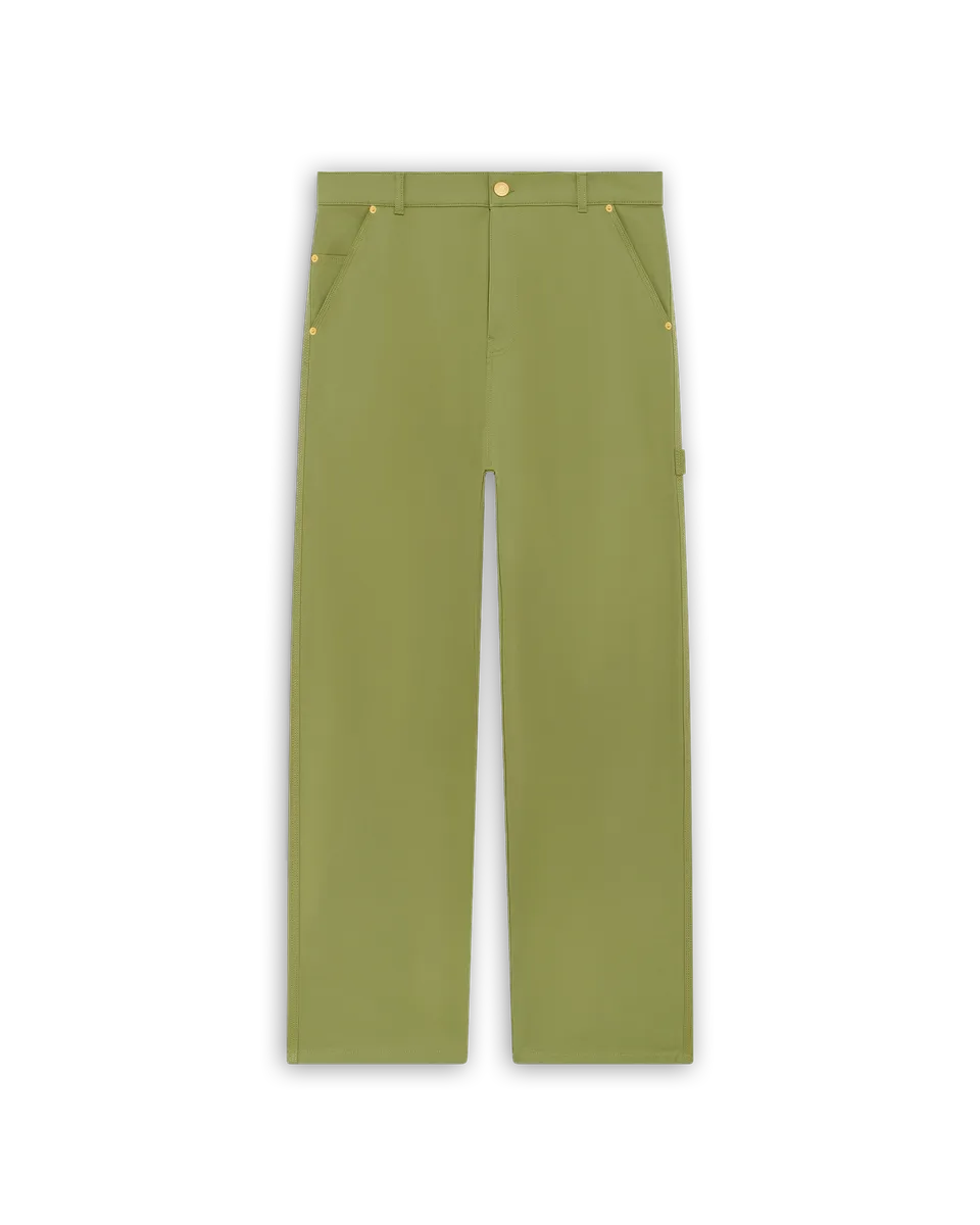 Drôle De Monsieur Pantalon Baggy Coton Hose Oliv Oversize Carpenter
