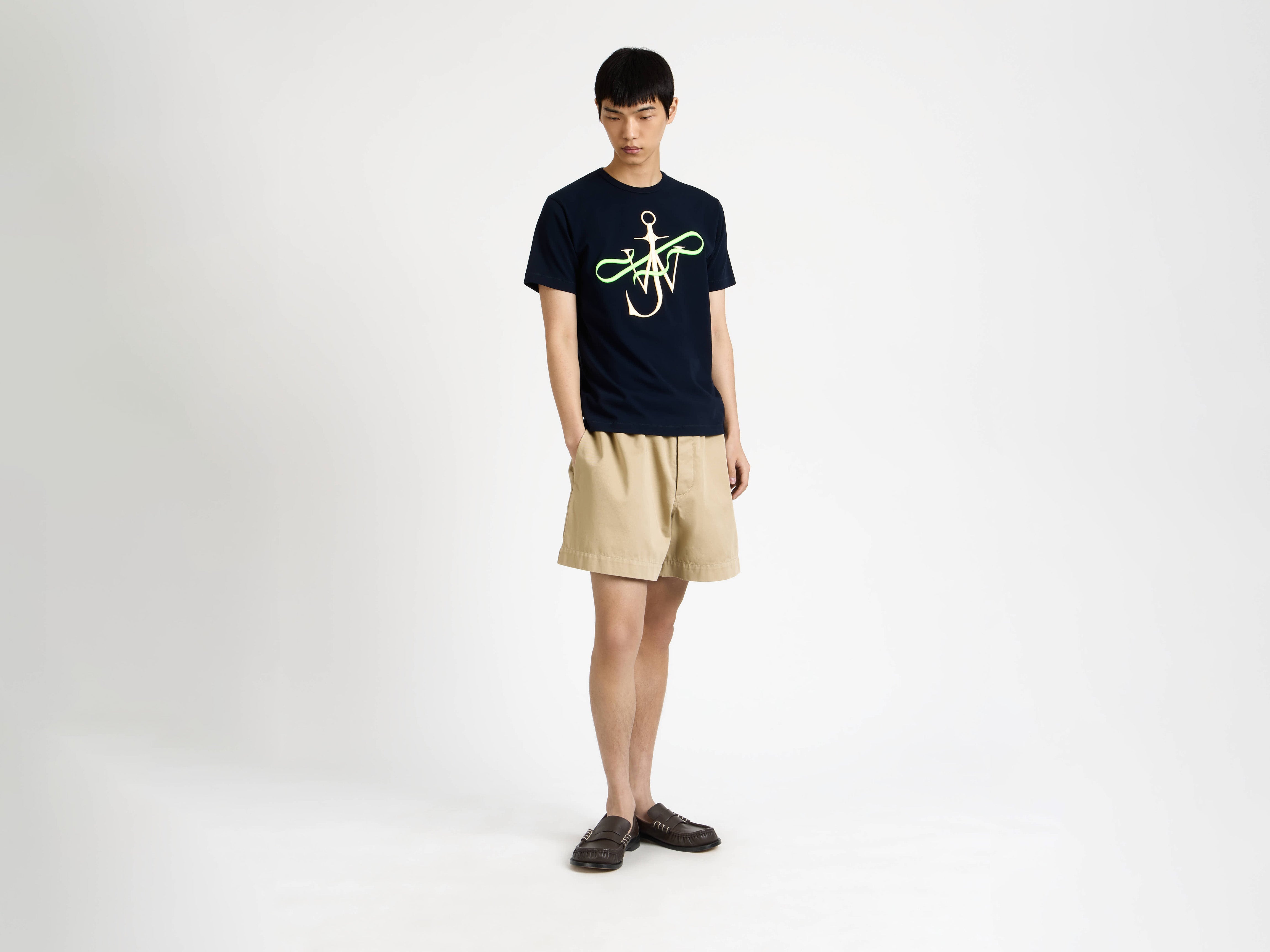 J.W.Anderson Drawstring Shorts kurze Hose beige Kordelzug