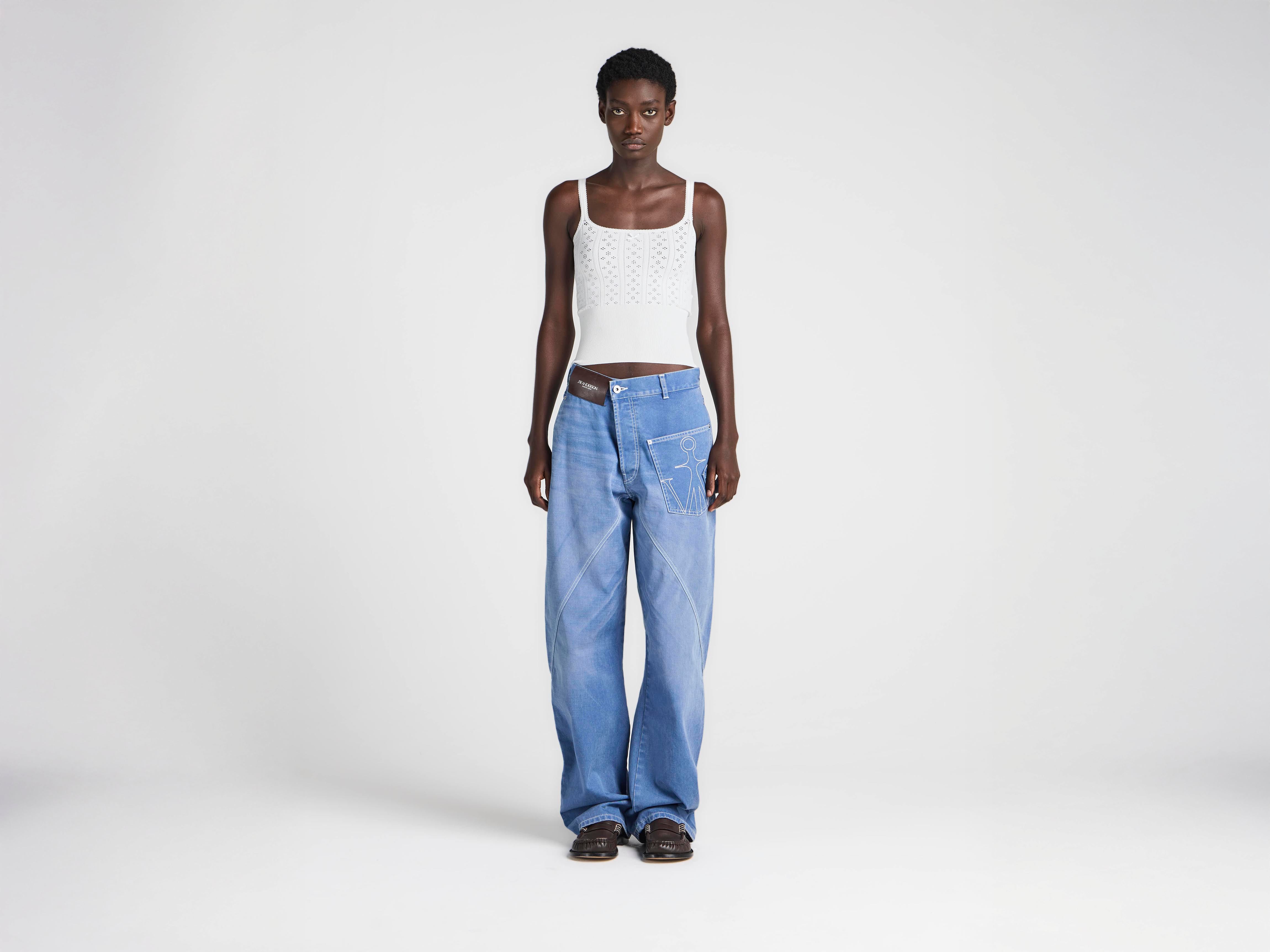 J.W.Anderson Twisted Workwear Jeans French Blue Damen