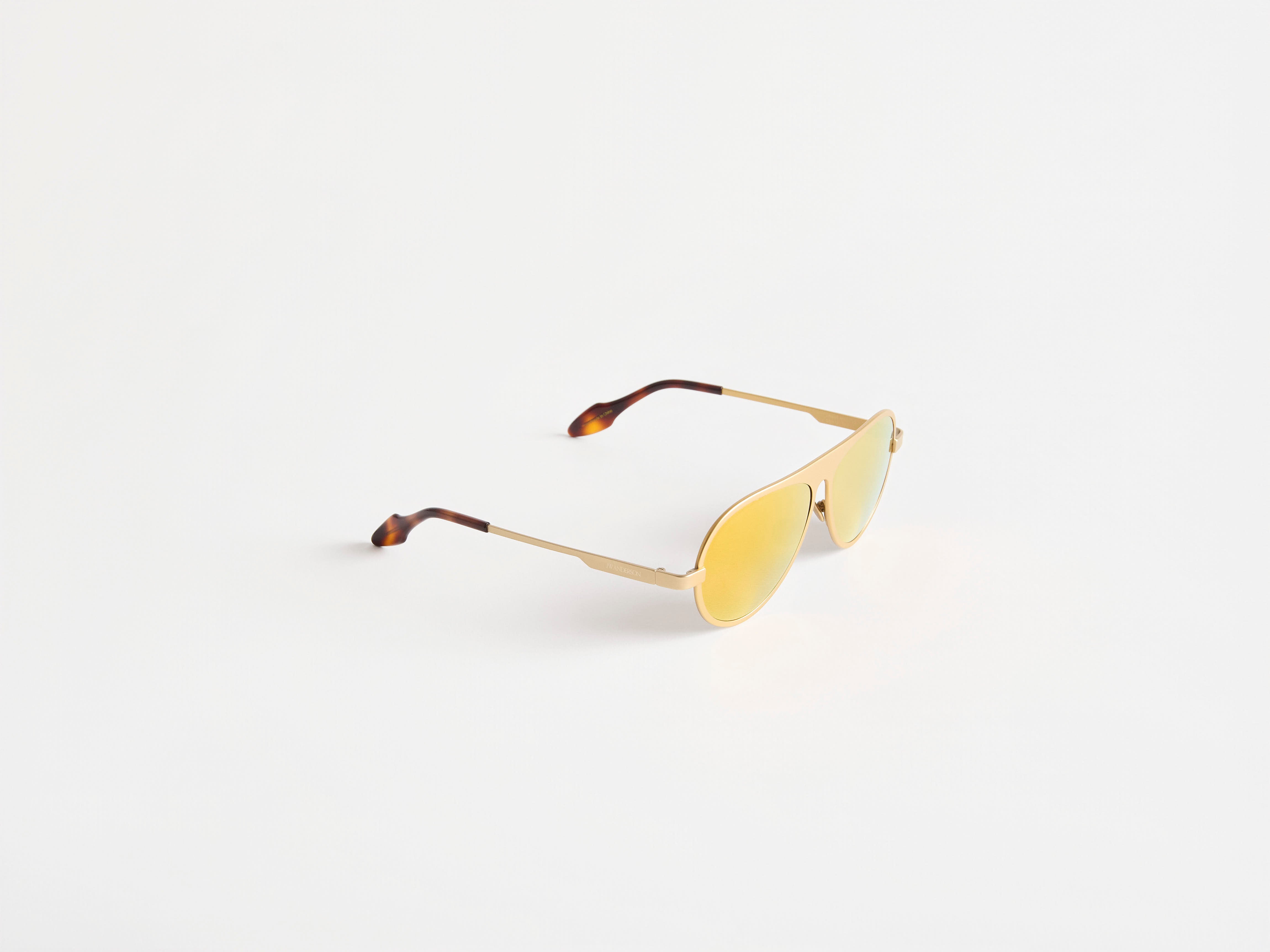 J.W.Anderson JWA05 Aviator Sonnenbrille Gold Titan