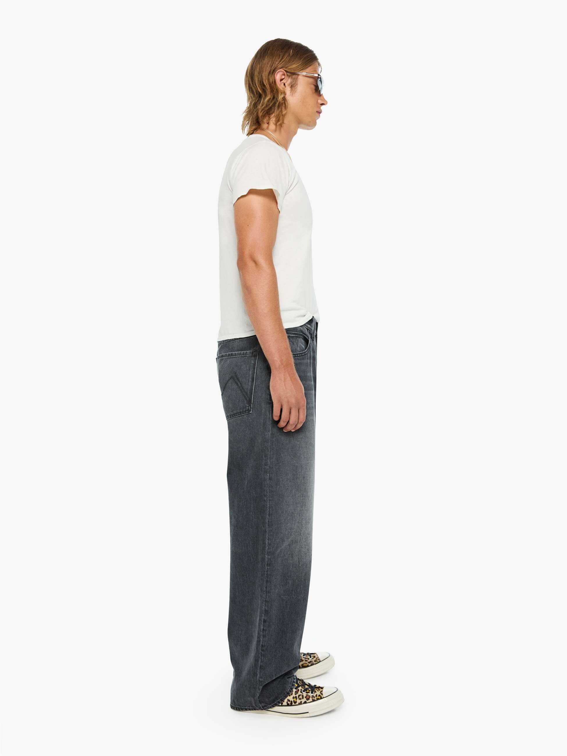 Mother Menace Dead To Rights Jeans Herren Grau Straight