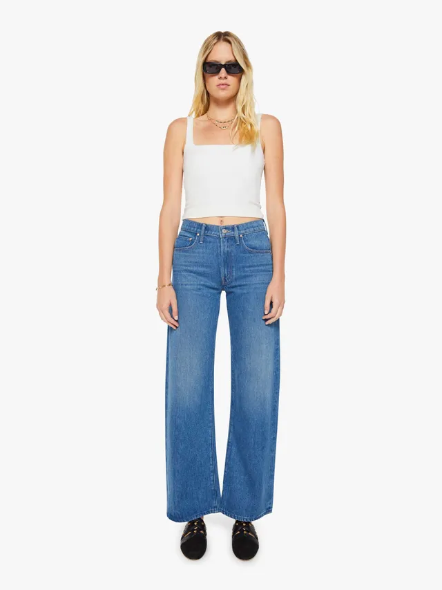 Mother Mid Rise Lasso Sneak Jeans Breaking New Ground