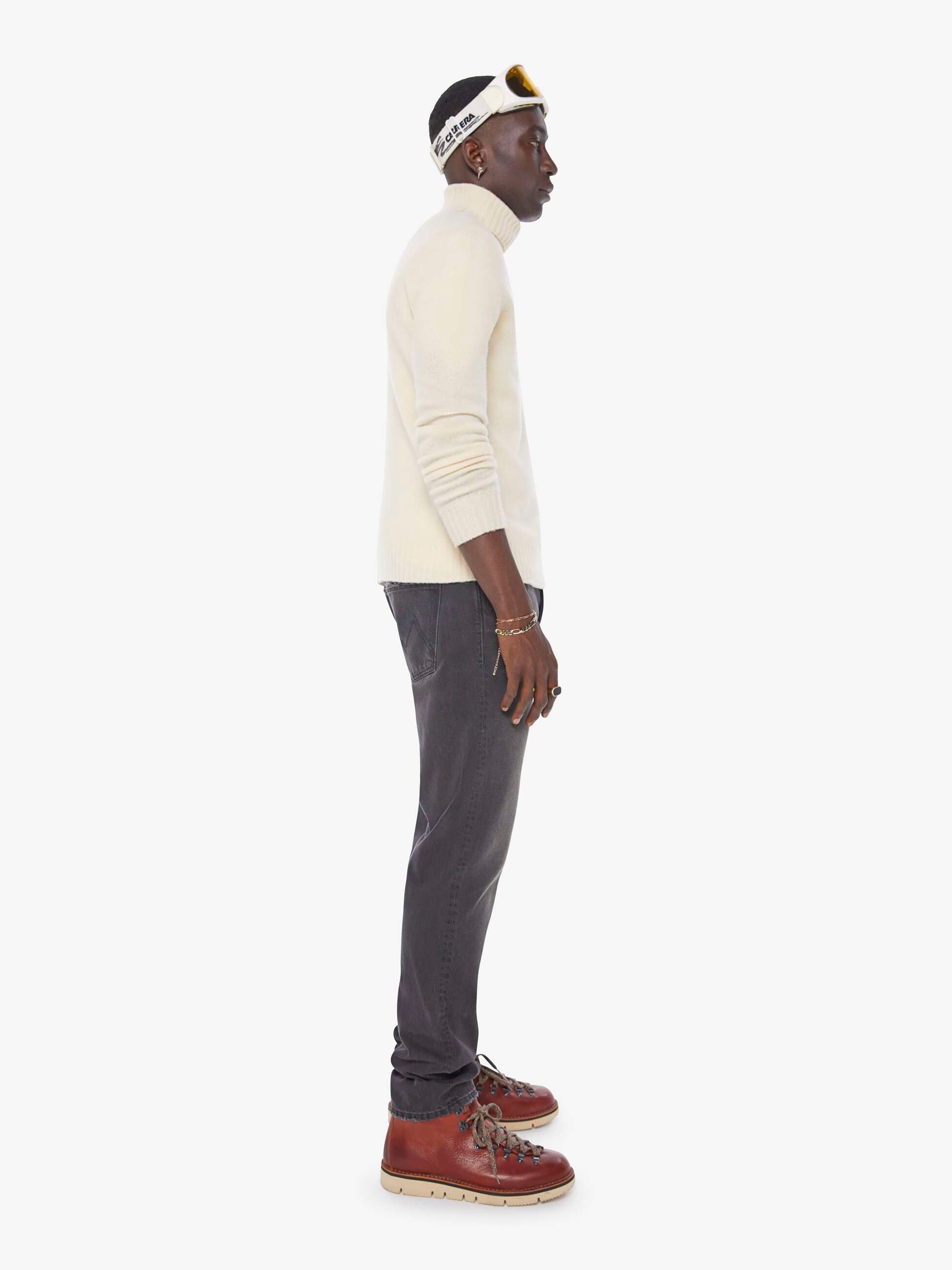 Mother The Mega Neat Straight Jeans Taken For Granite Grau