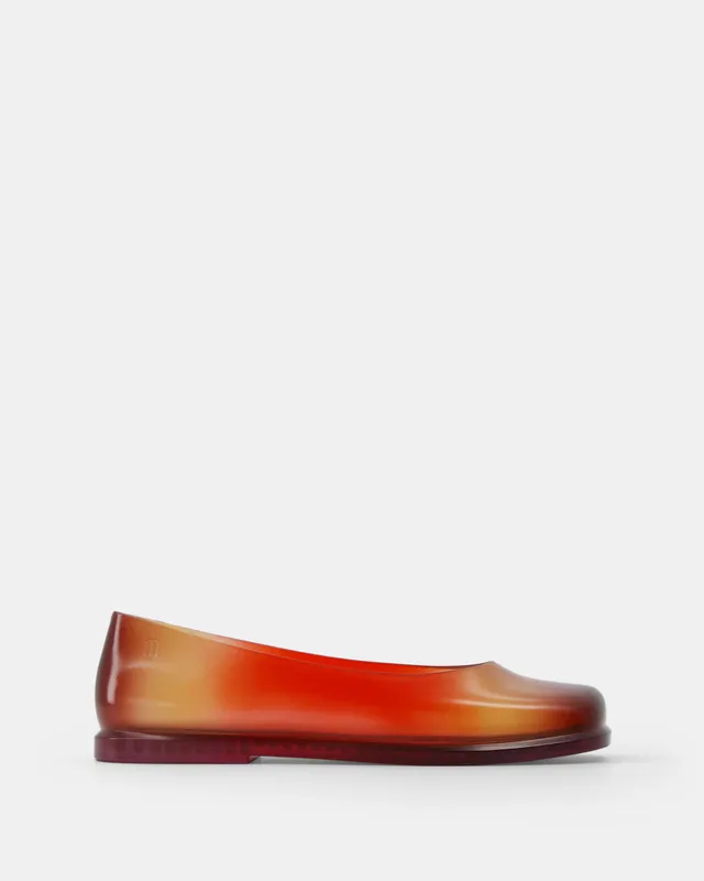 Nodaleto x Melissa Ruby Ballerinas Orange Tangerine Sunset