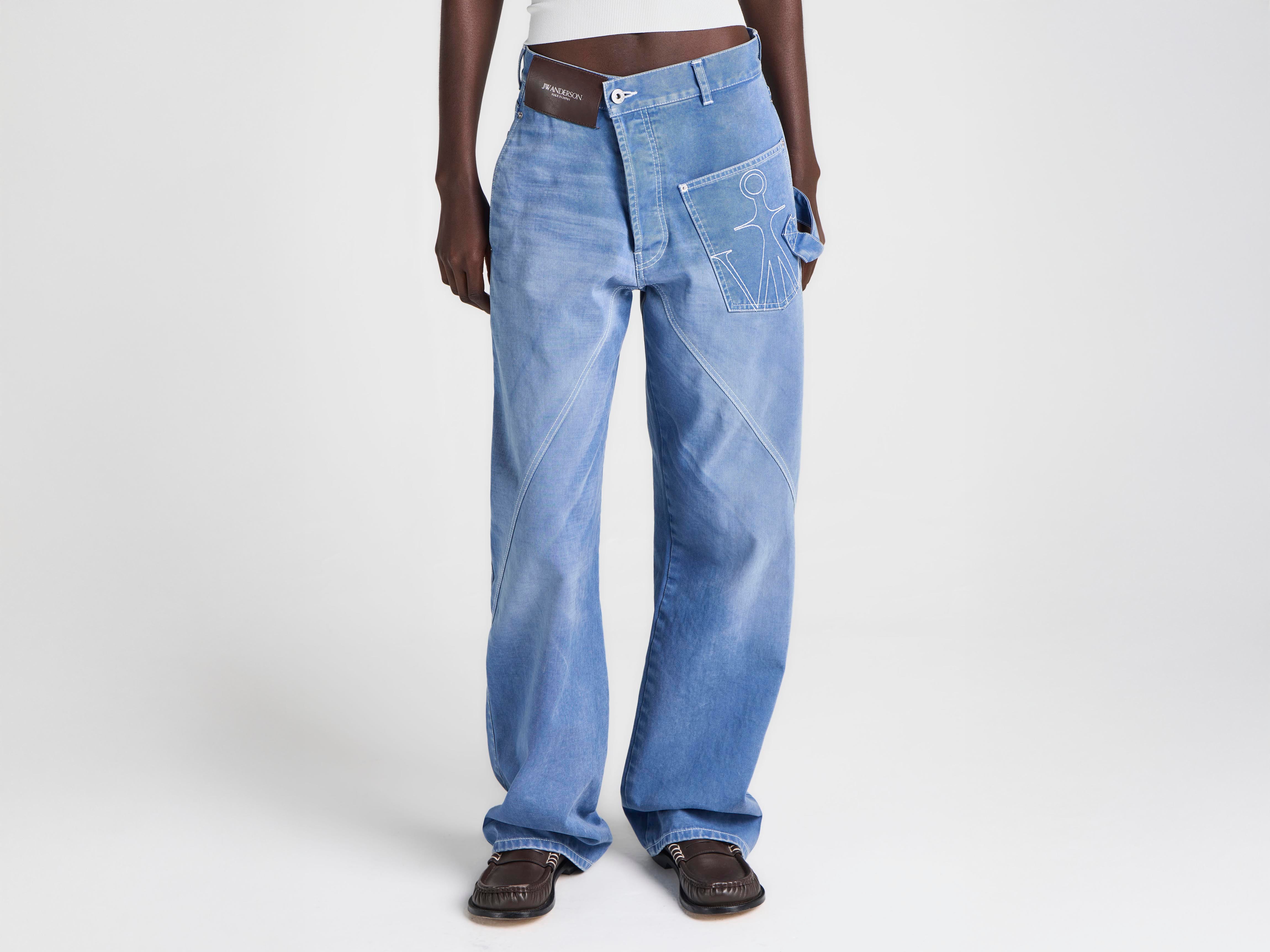 J.W.Anderson Twisted Workwear Jeans French Blue Damen