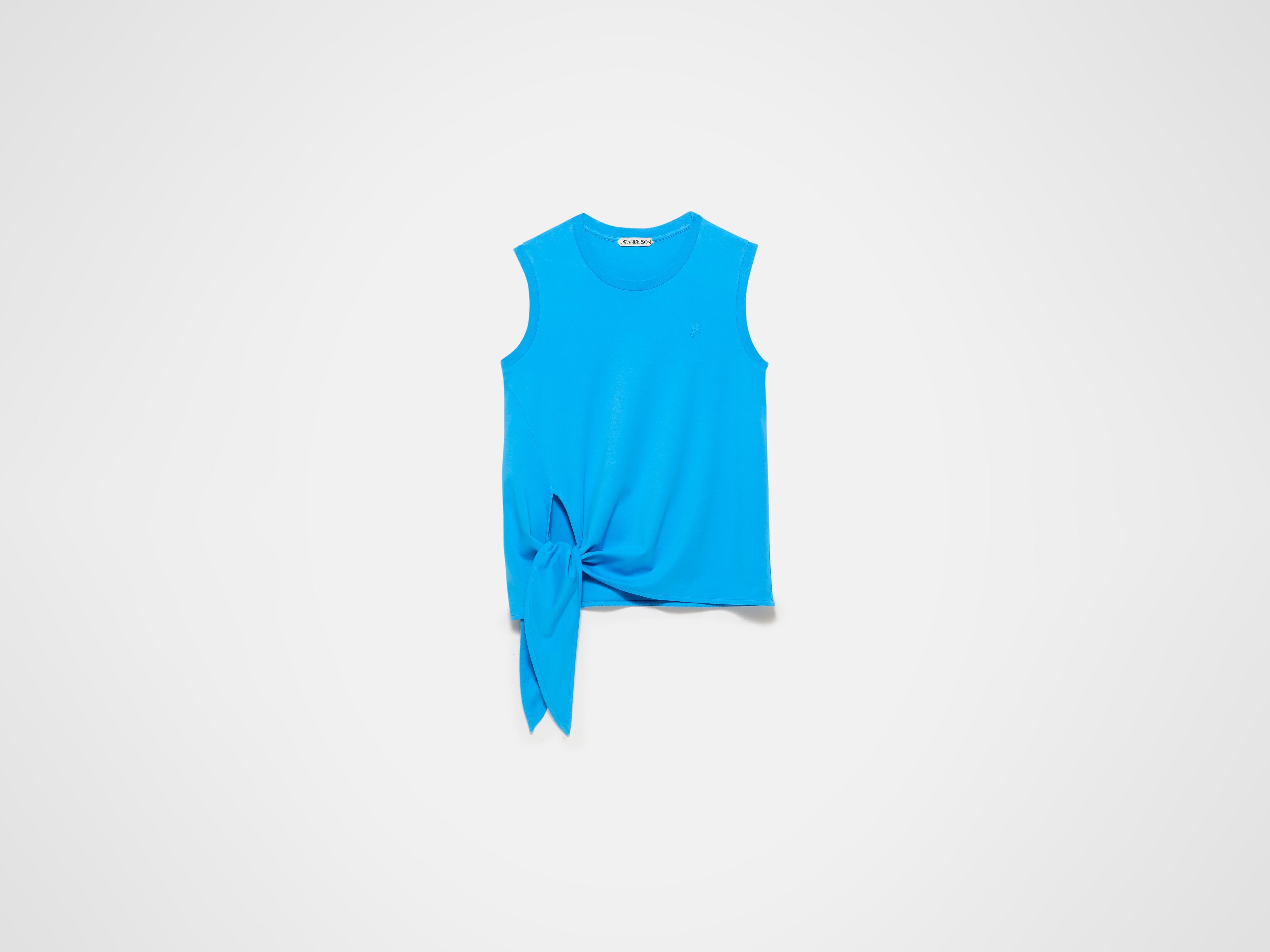J.W.Anderson Hem Knot Tank Top hellblau Jersey
