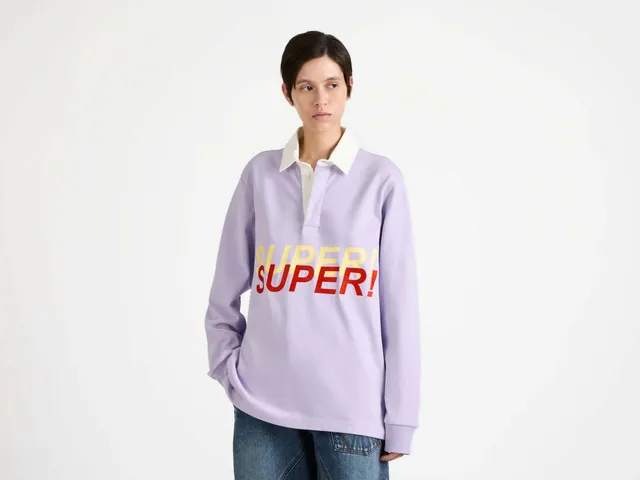 J.W.Anderson T-Shirts Super Super Rugby Polo Top Damen Lila