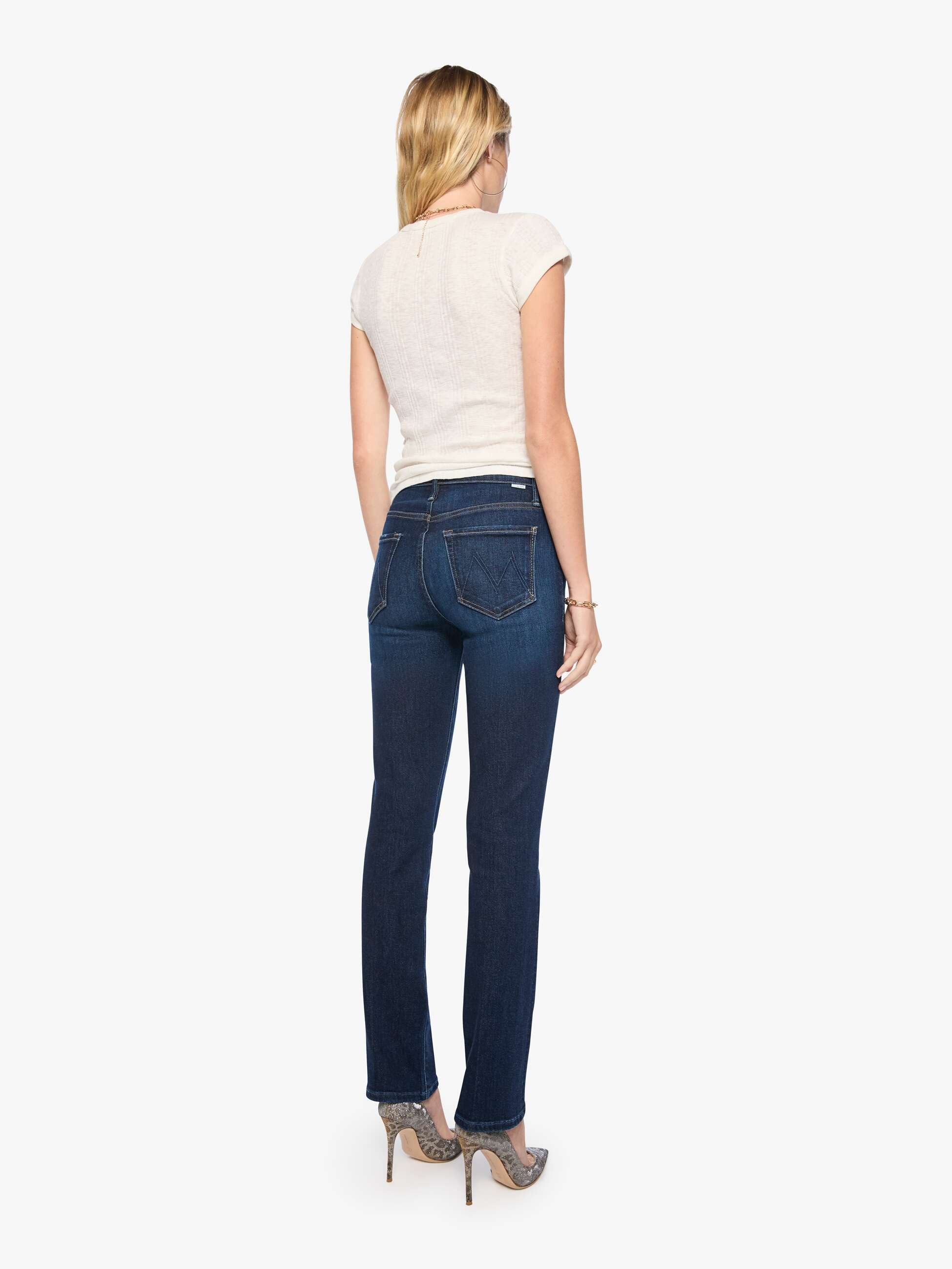 Mother The Rascal Skimp Straight Jeans Hard Stop Honey