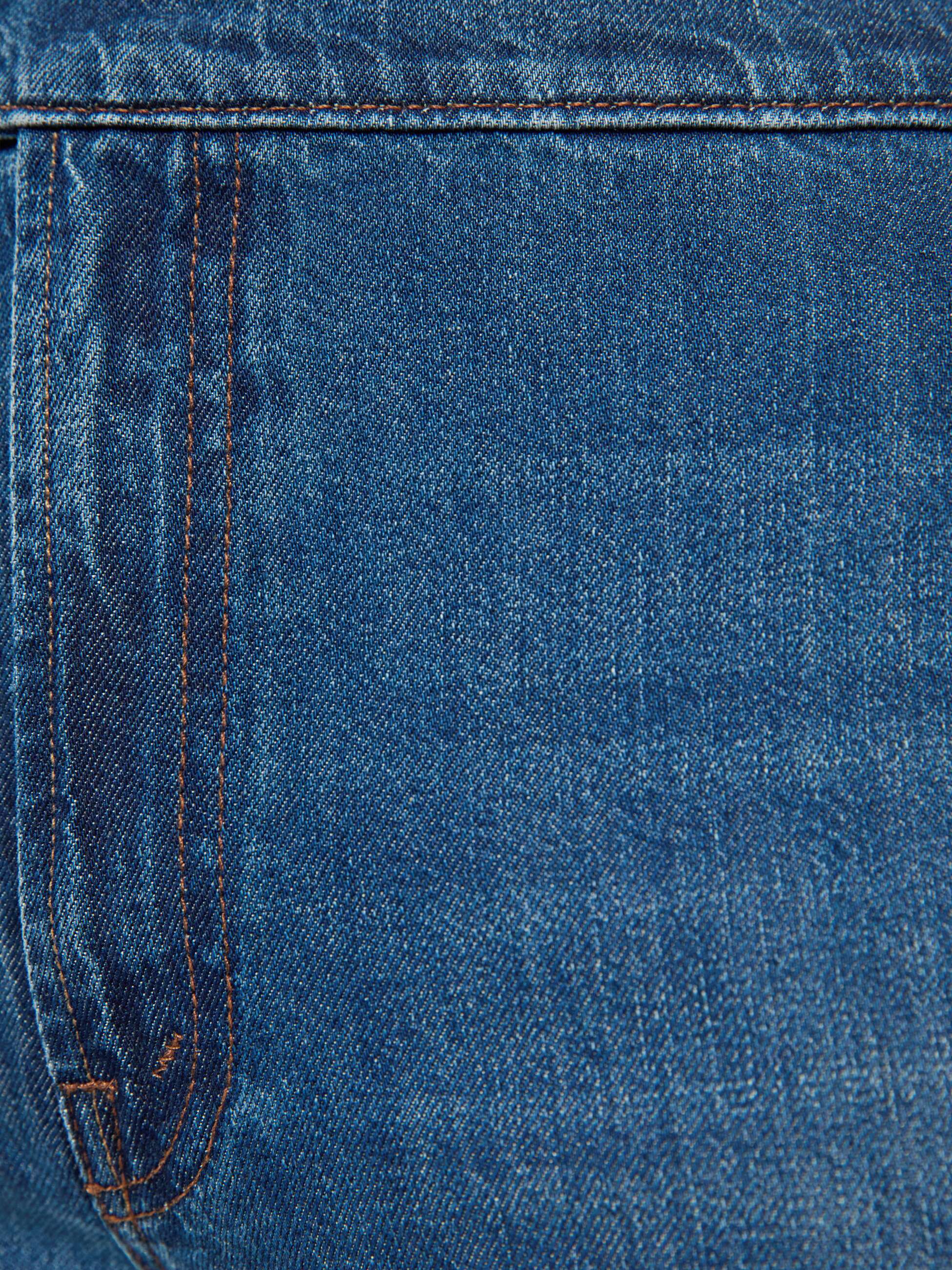 Mother The Tab Rerun Zip Sneak Jeans Bad Date Blau